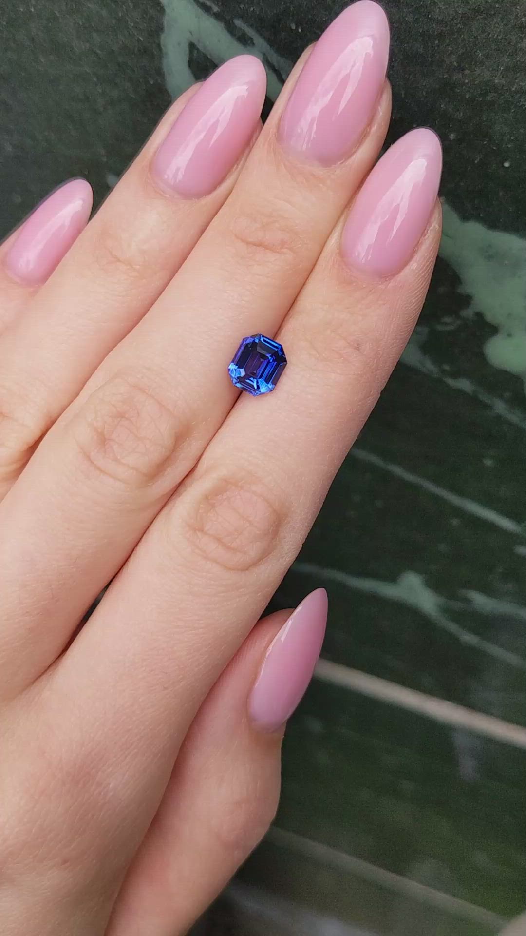 2.20 Ct. Blue Sapphire from Ceylon (Sri Lanka) Size Video