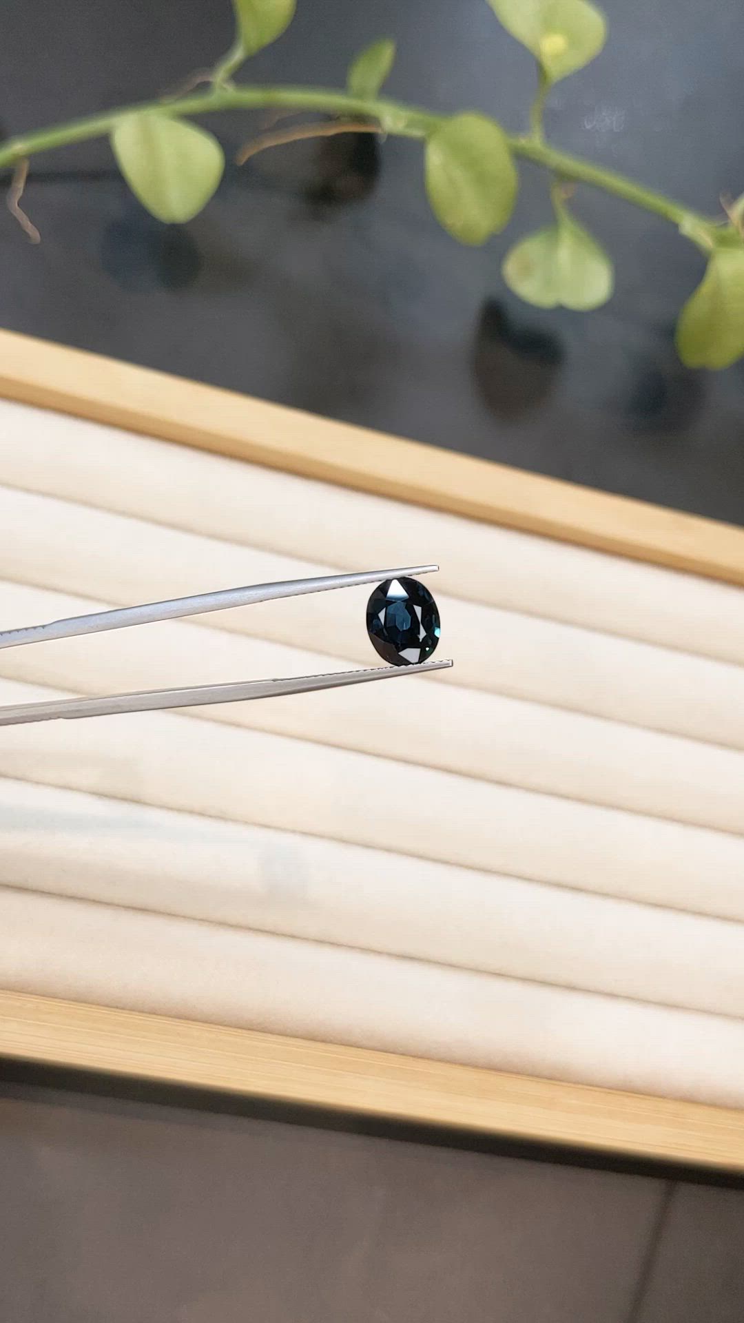3.70 Ct. Greenish Blue Sapphire from Ceylon (Sri Lanka) Size Video