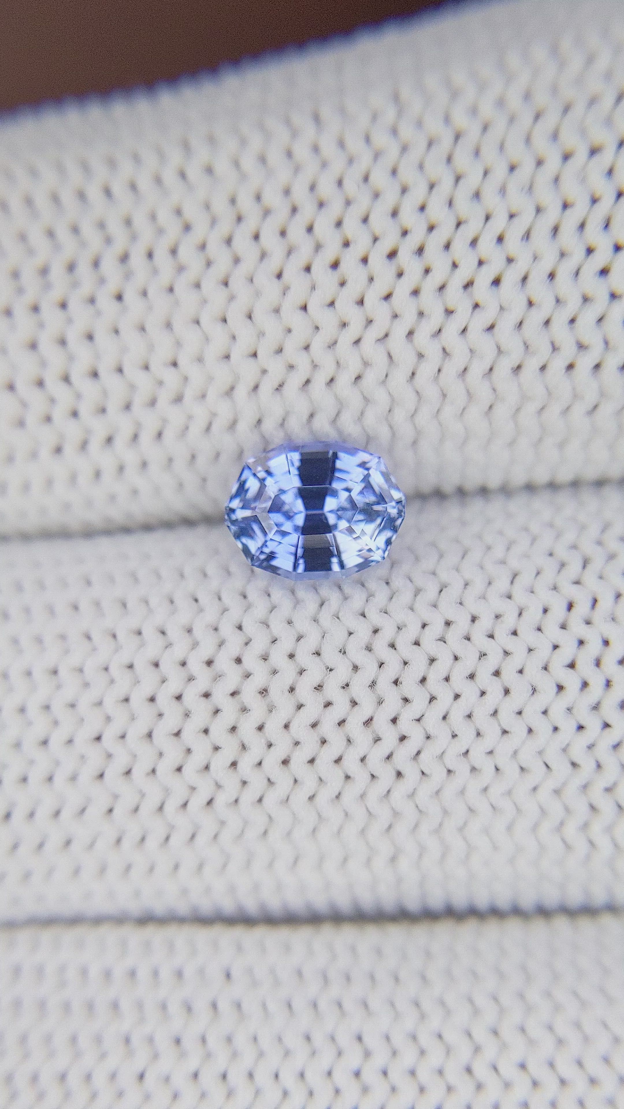 1.30 Ct. Blue Sapphire from Ceylon (Sri Lanka) Size Video