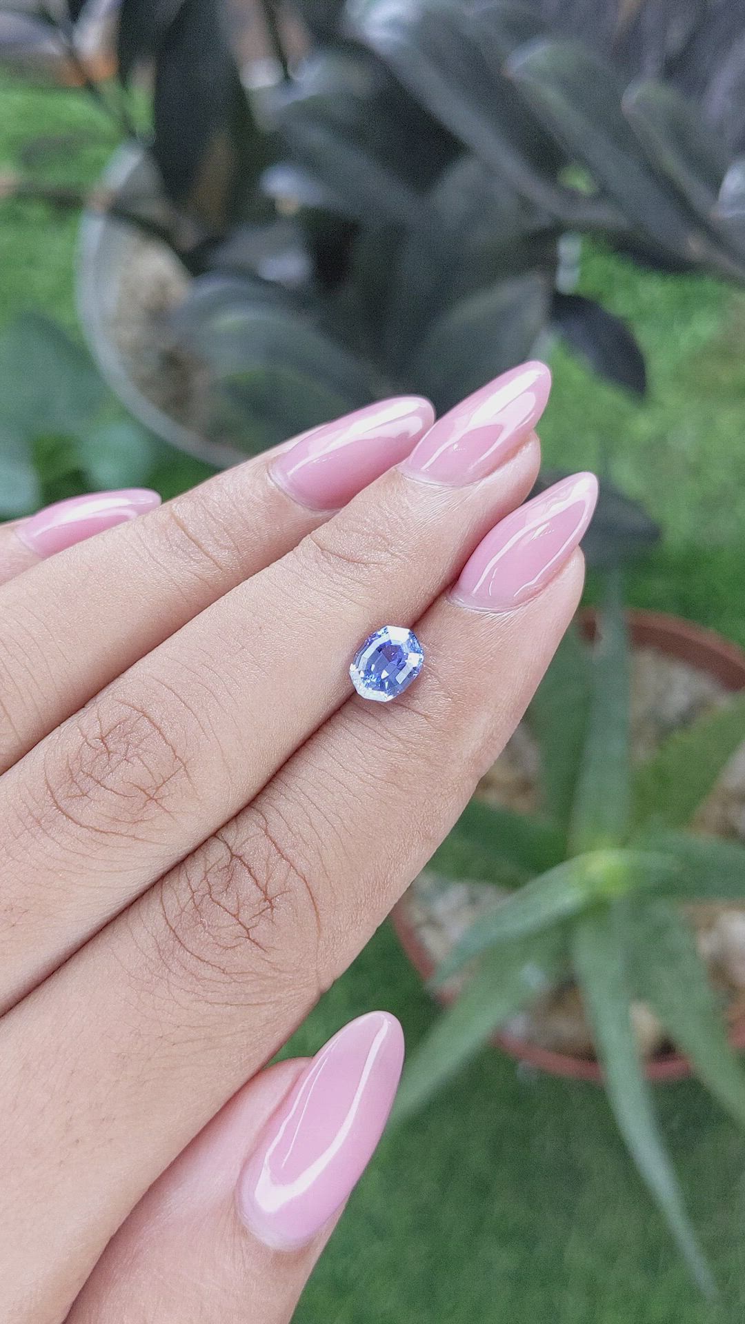 1.30 Ct. Blue Sapphire from Ceylon (Sri Lanka) Size Video