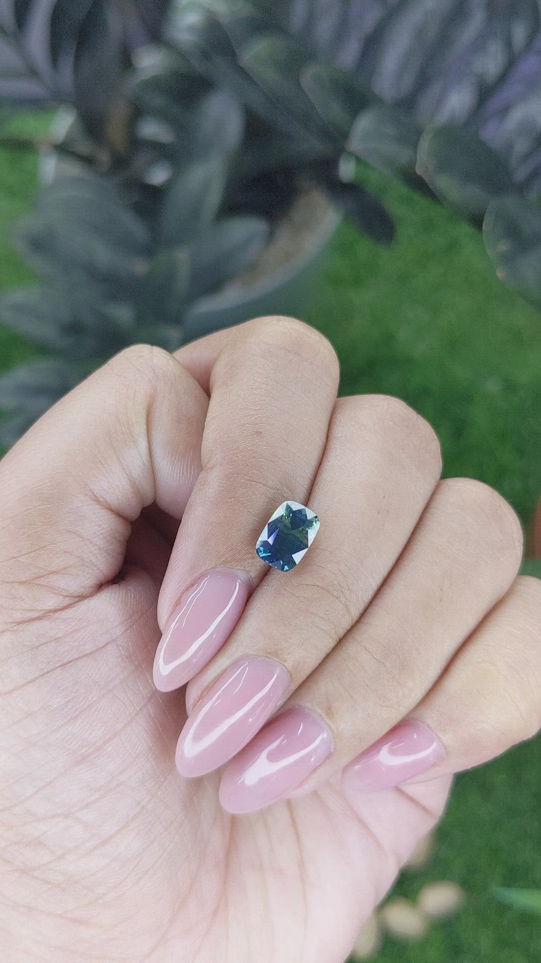 2.20 Ct. Bi Color Sapphire from Madagascar Size Video