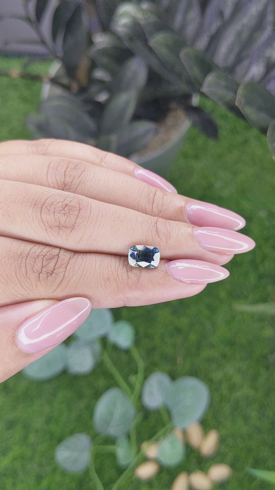 2.20 Ct. Bi Color Sapphire from Madagascar Size Video