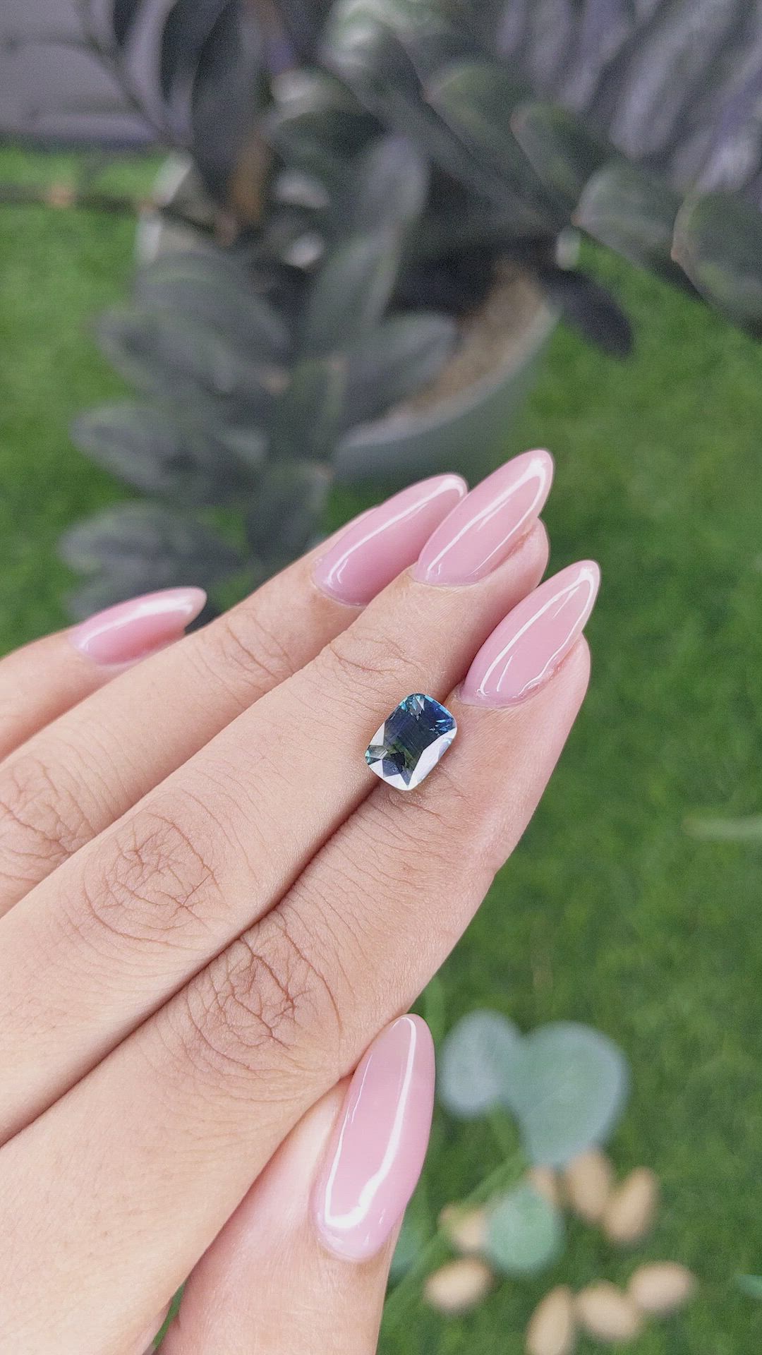2.20 Ct. Bi Color Sapphire from Madagascar Size Video