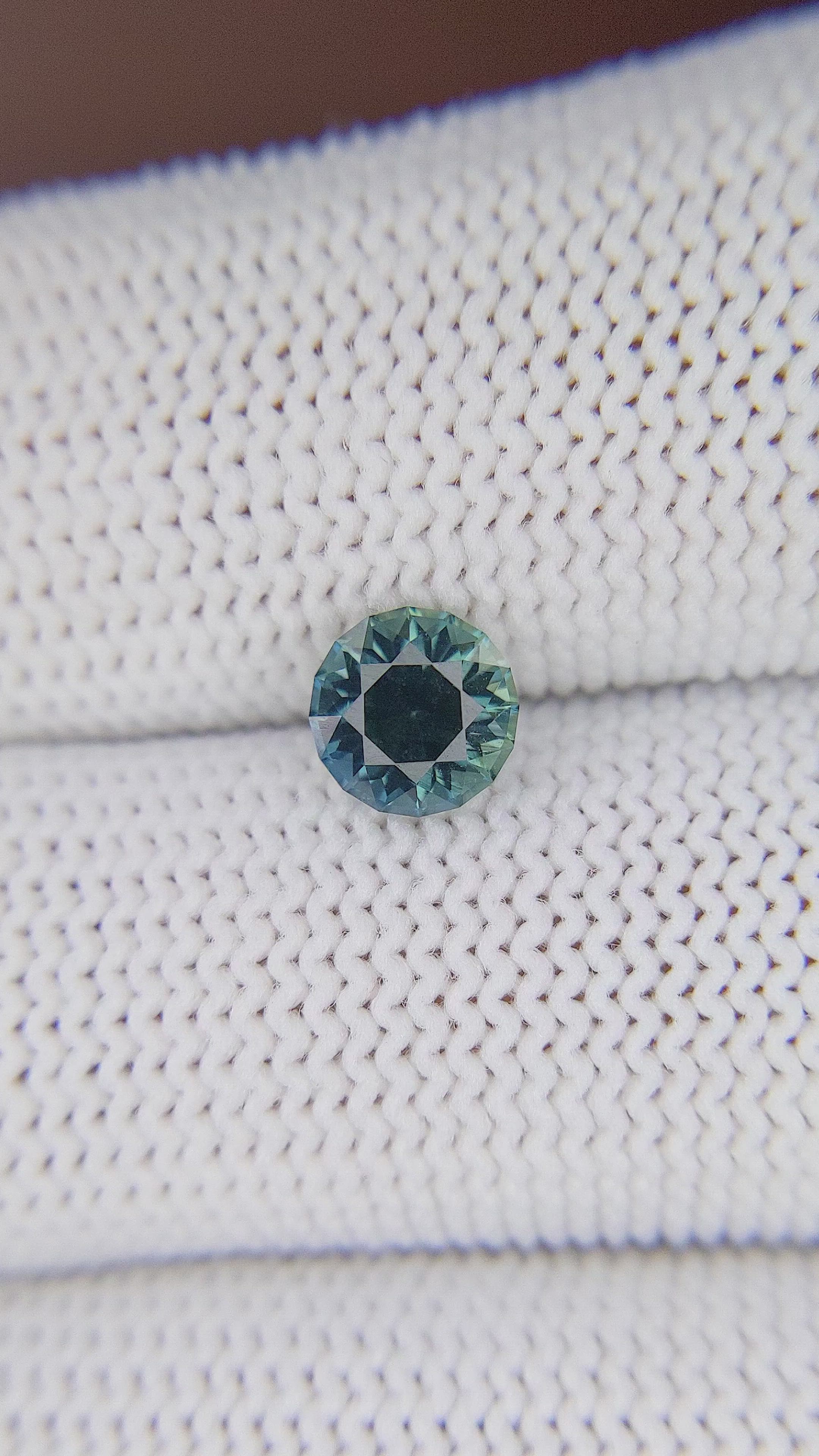 1.17 Ct. Greenish Blue Sapphire from Montana Size Video