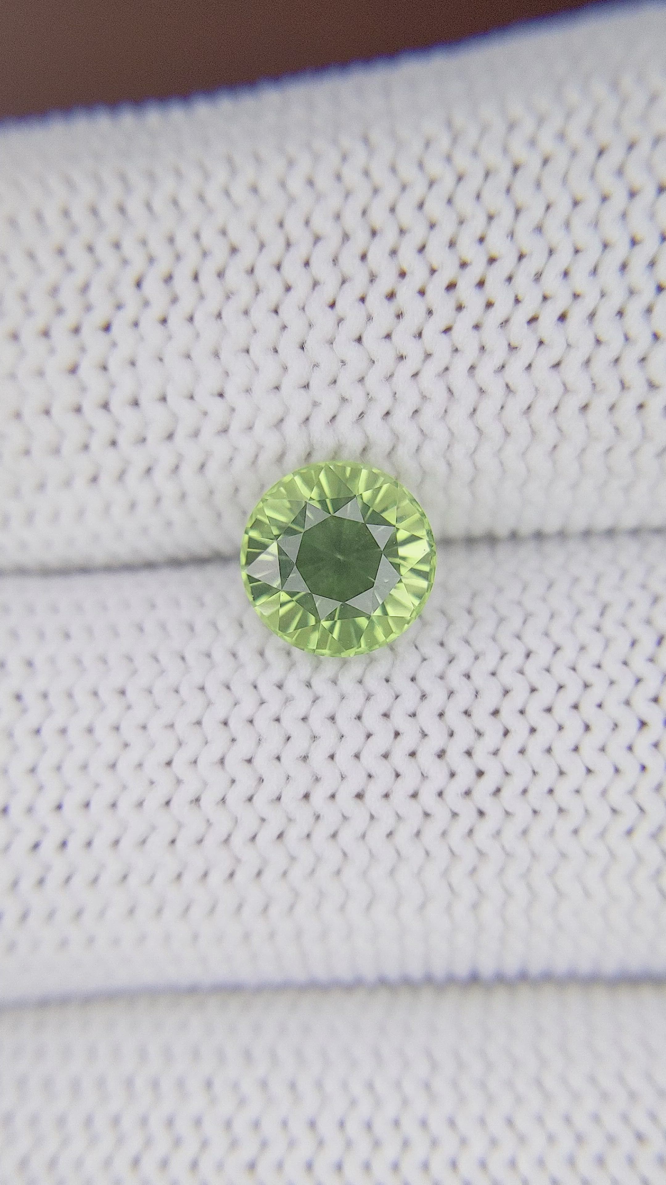2.18 Ct. Yellowish Green Sapphire from Madagascar Size Video