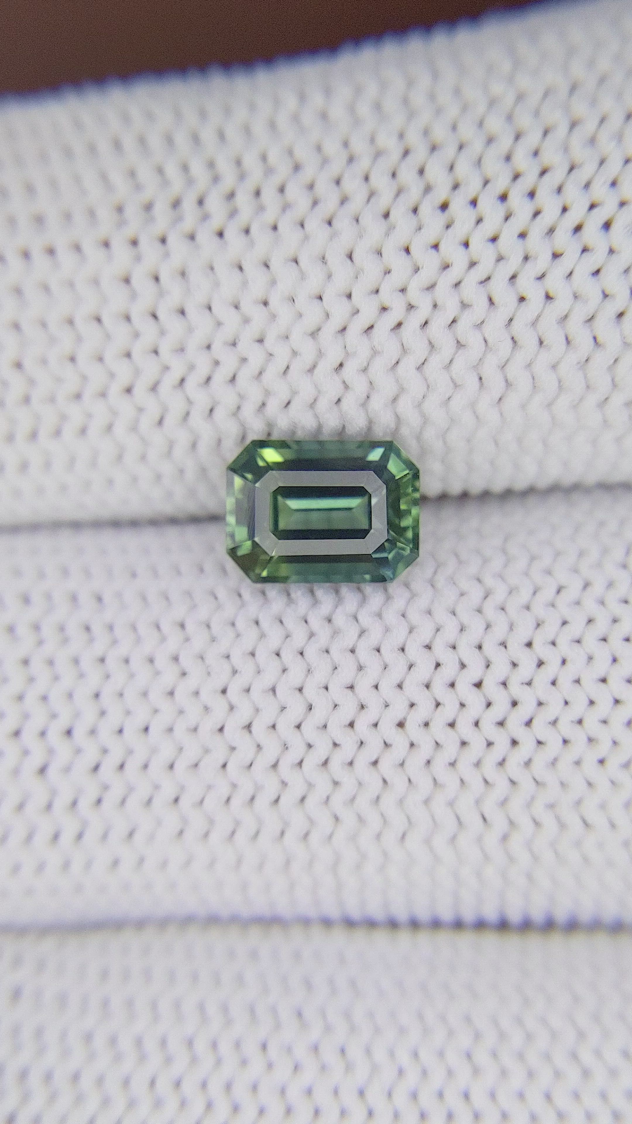 1.75 Ct. Bluish Green Sapphire from Madagascar Size Video