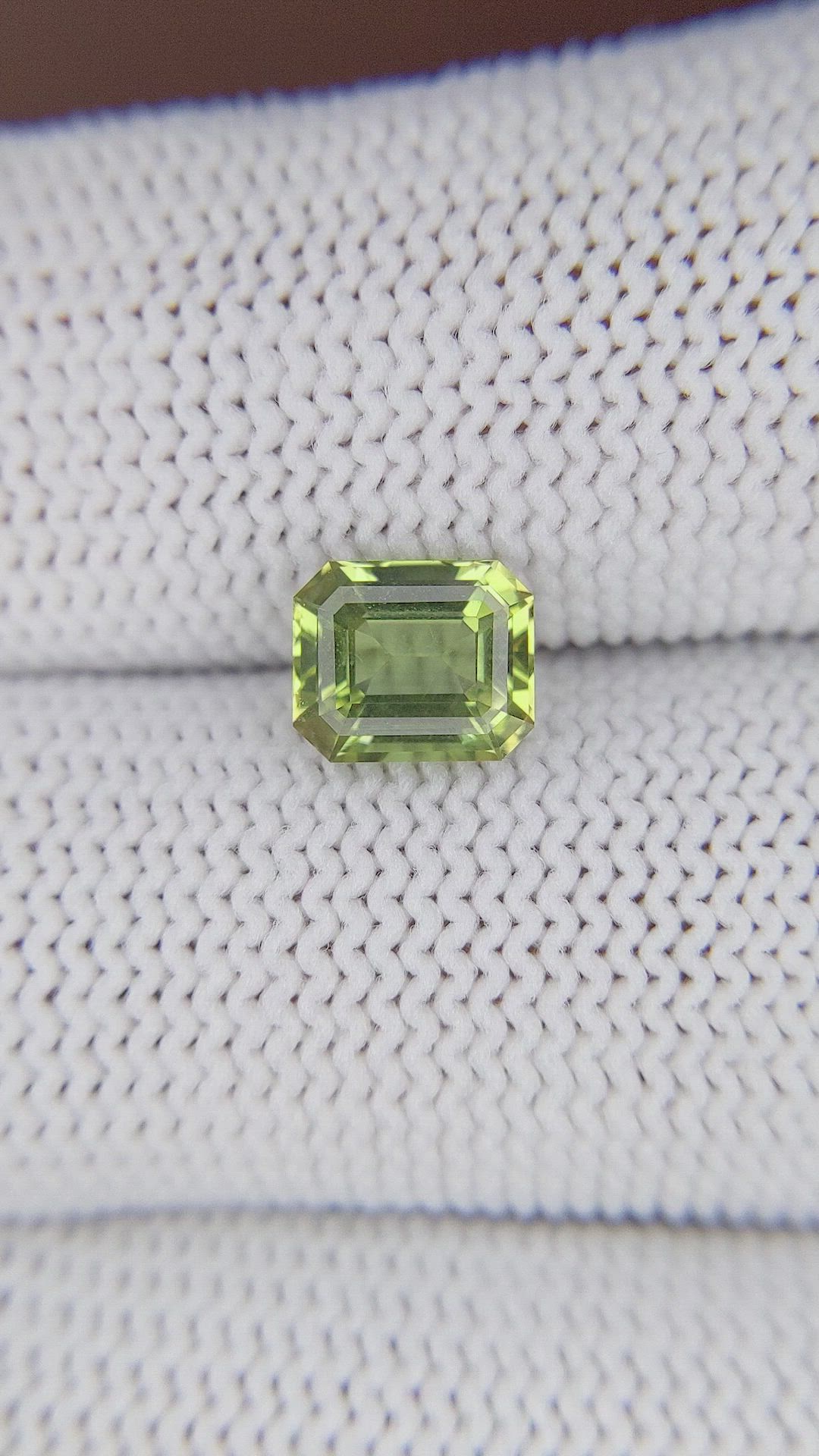 1.66 Ct. Green Sapphire from Madagascar Size Video
