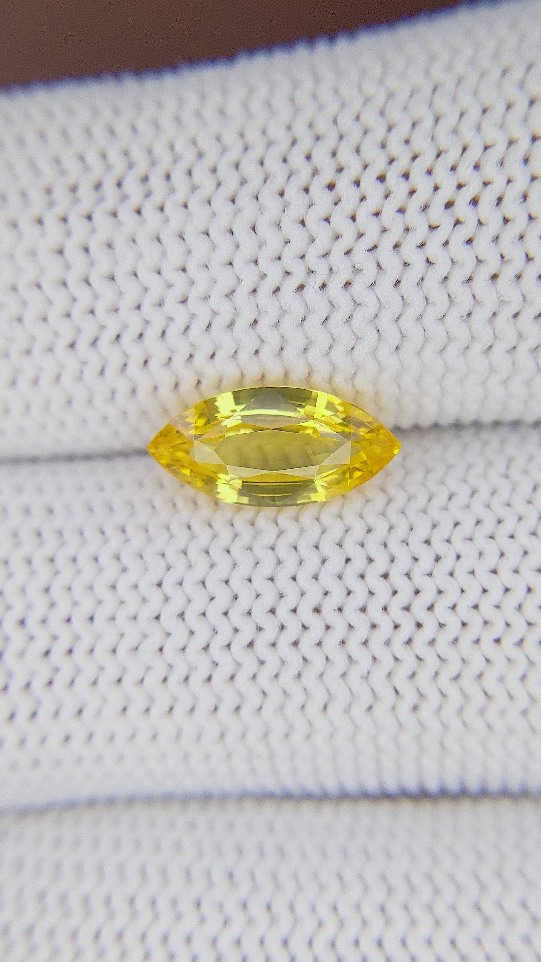 2.01 Ct. Yellow Sapphire from Ceylon (Sri Lanka) Size Video