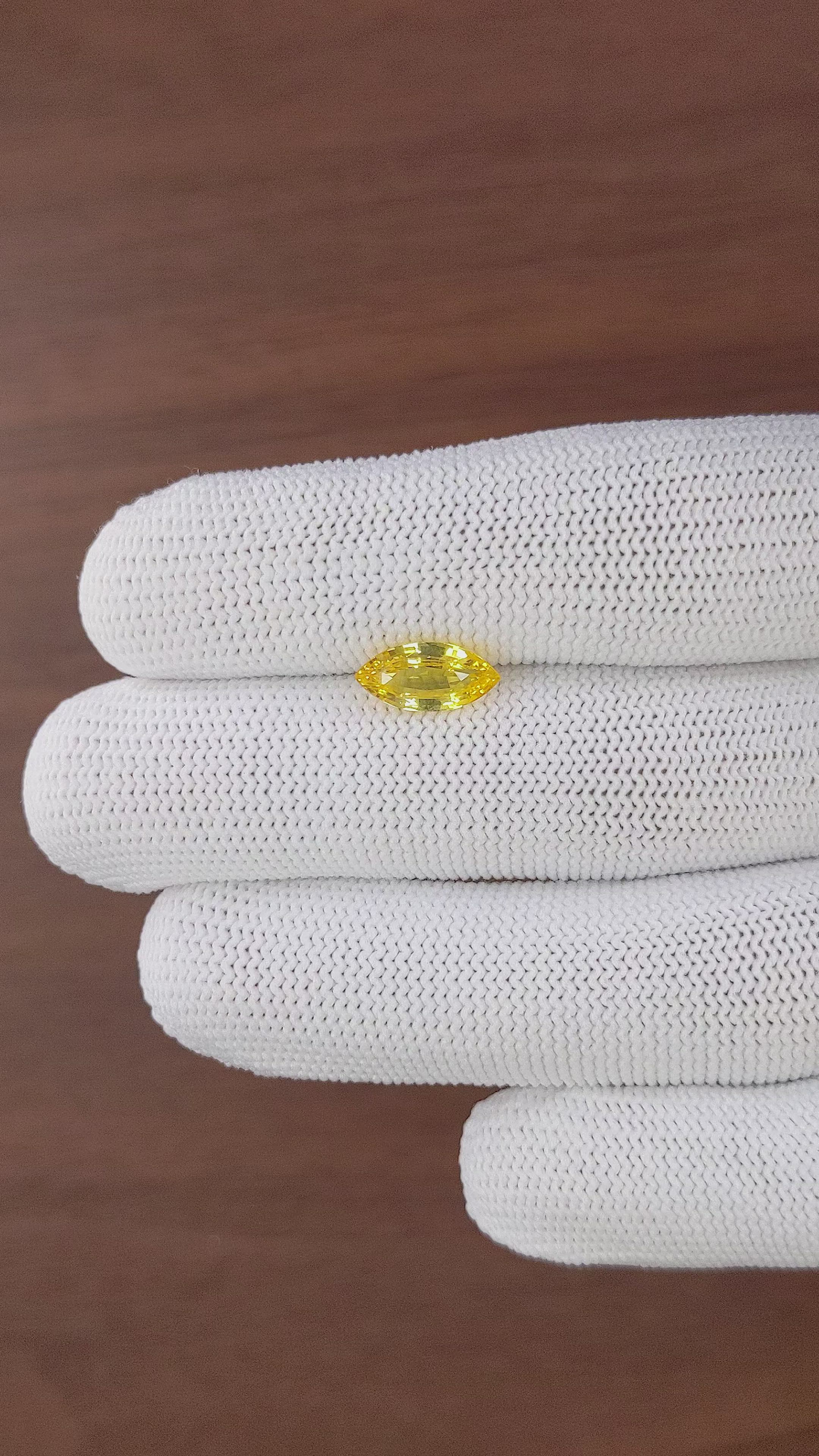 2.01 Ct. Yellow Sapphire from Ceylon (Sri Lanka) Size Video