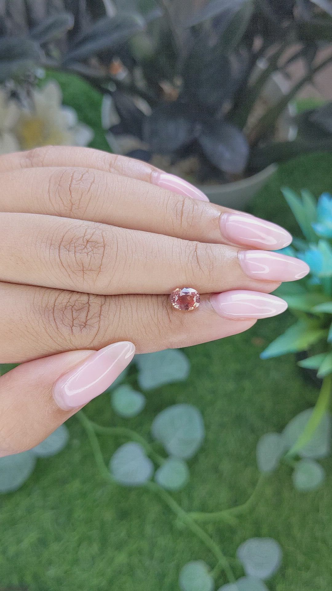 1.52 Ct. Padparadscha Sapphire from Madagascar Size Video