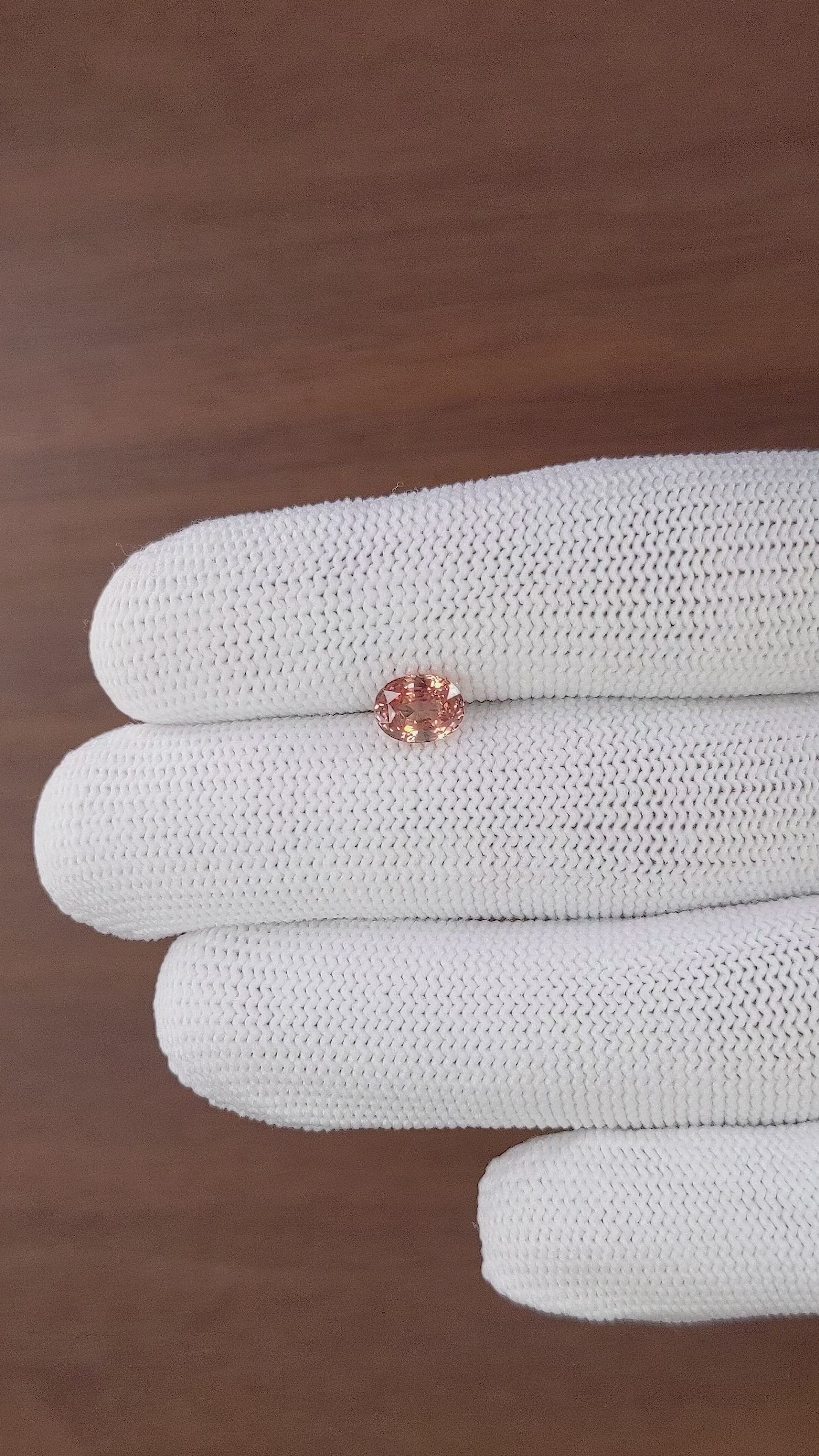 1.52 Ct. Padparadscha Sapphire from Madagascar Size Video