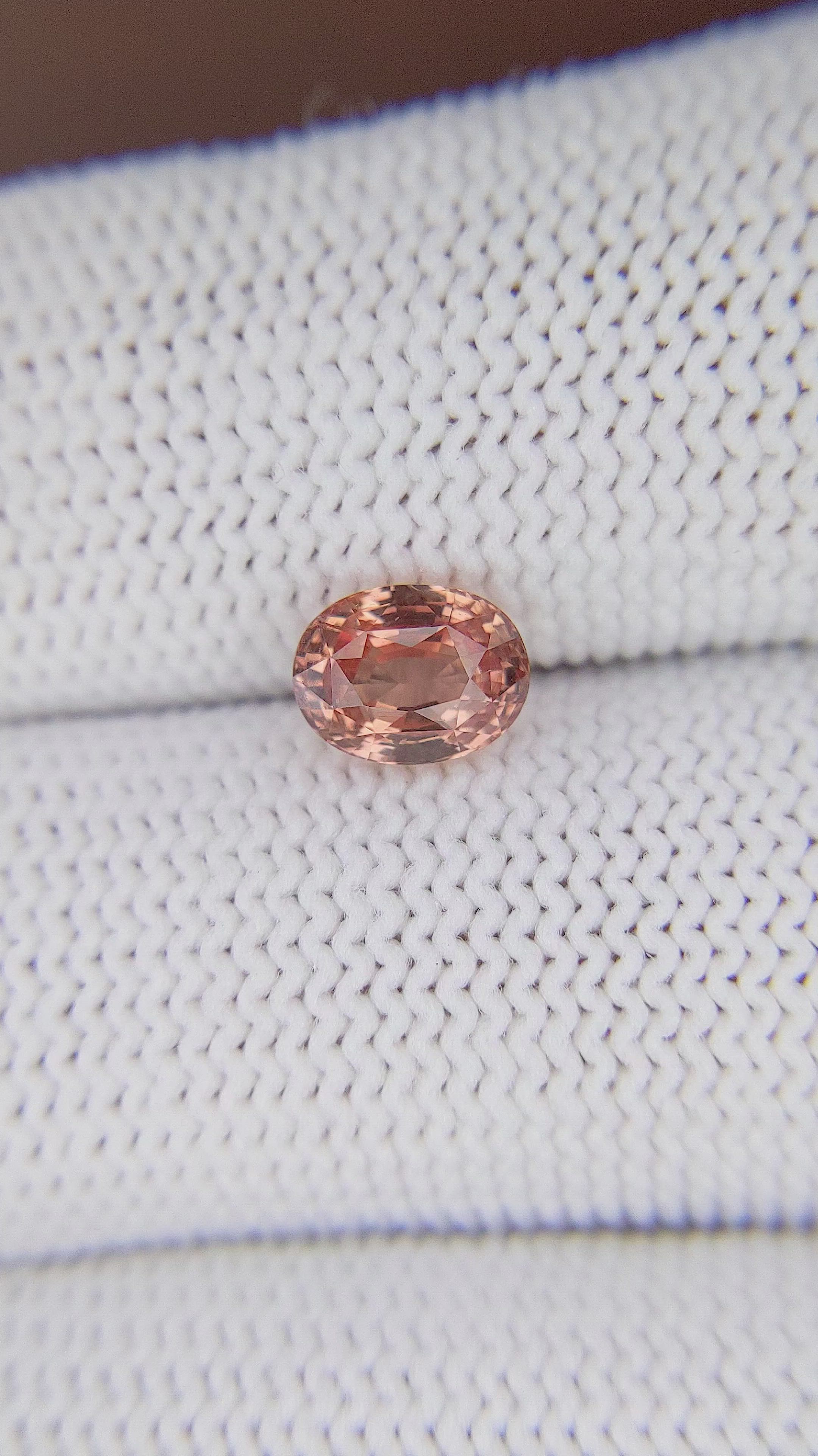 1.52 Ct. Padparadscha Sapphire from Madagascar Size Video