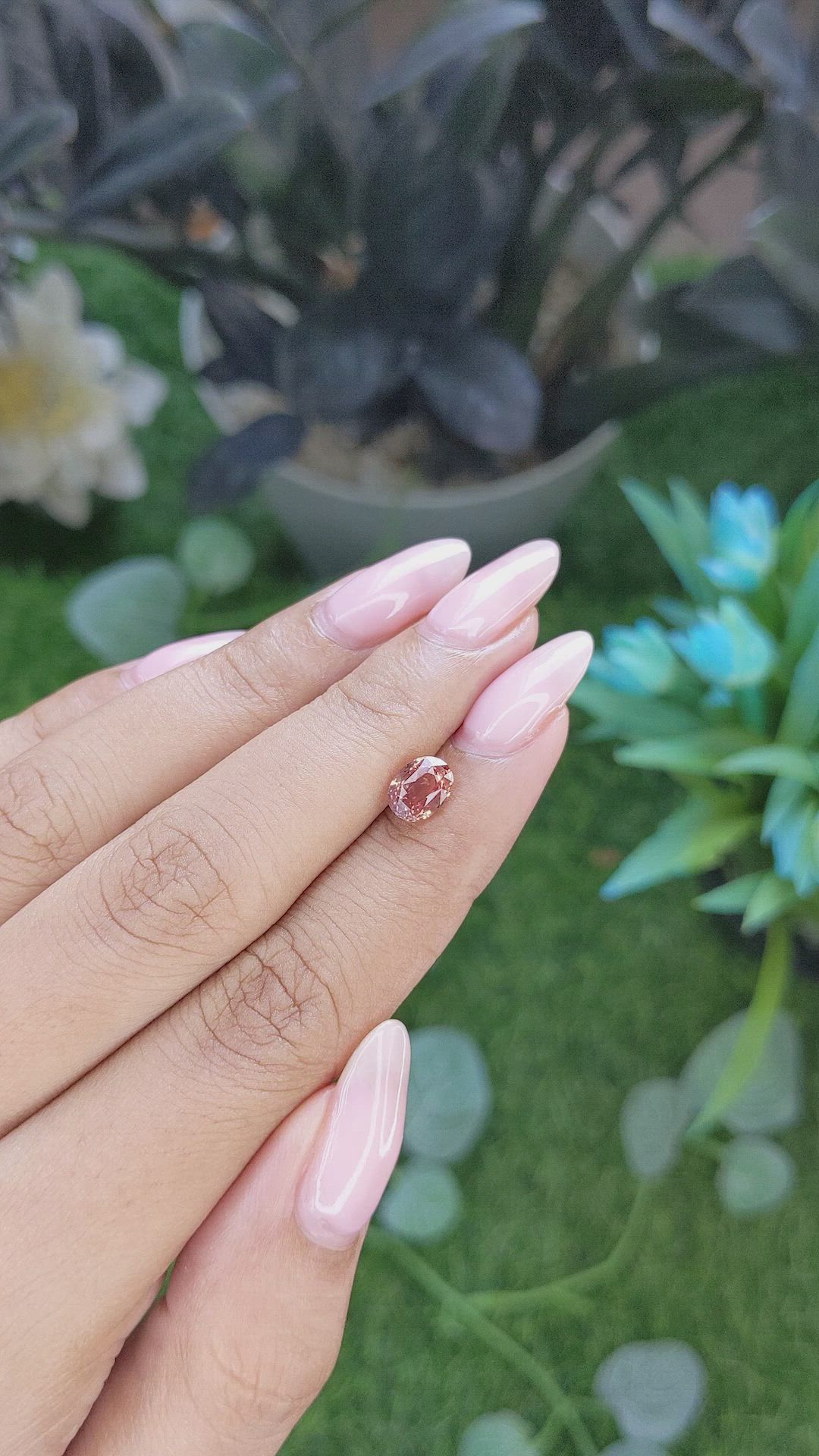 1.52 Ct. Padparadscha Sapphire from Madagascar Size Video