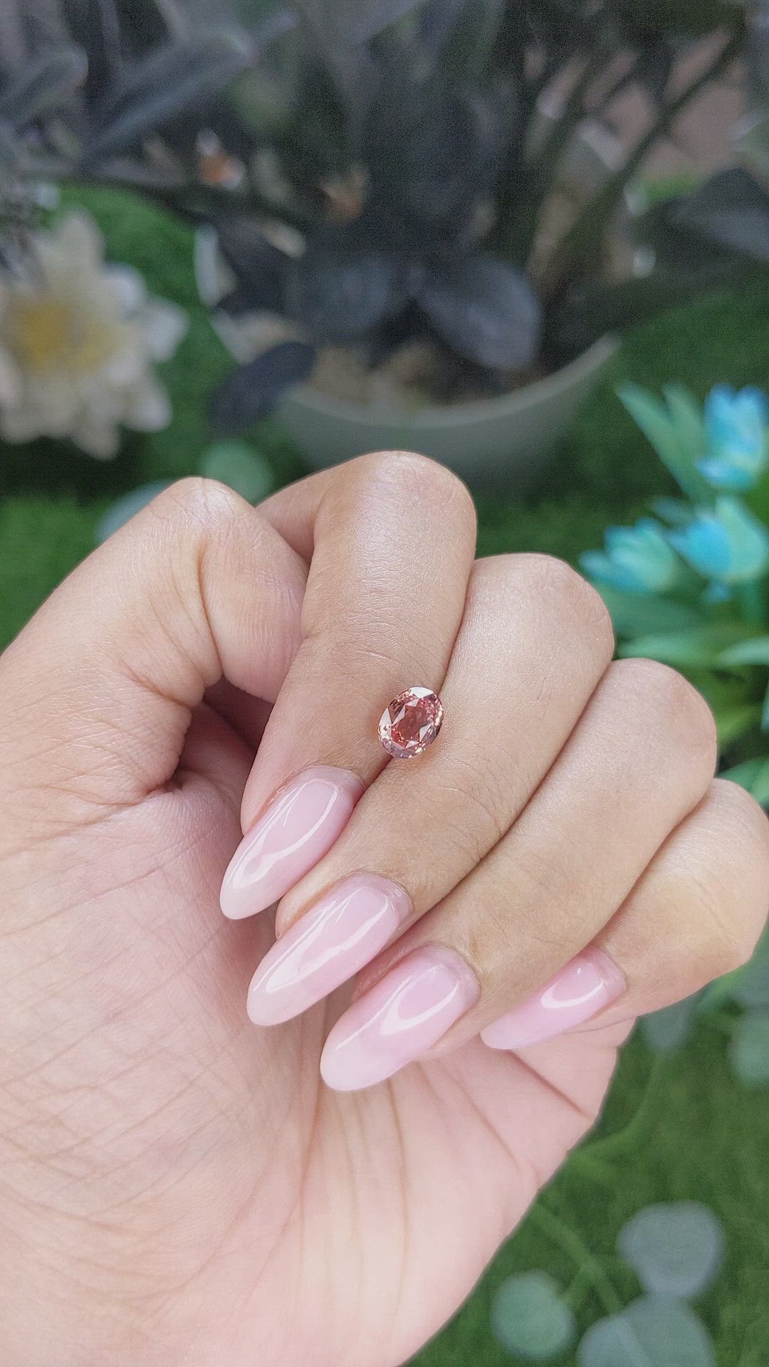 1.52 Ct. Padparadscha Sapphire from Madagascar Size Video