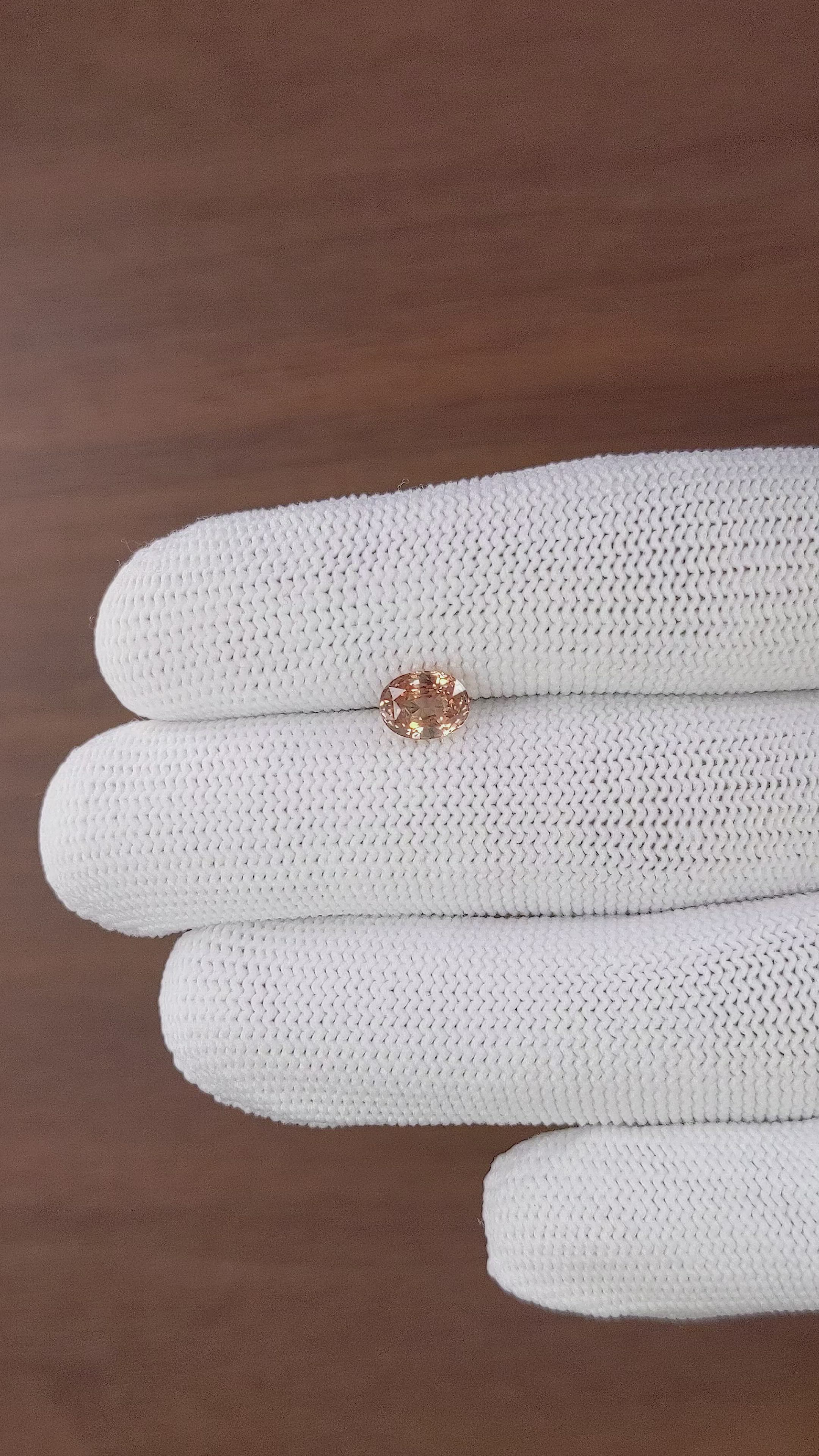 1.32 Ct. Padparadscha Sapphire from Madagascar Size Video