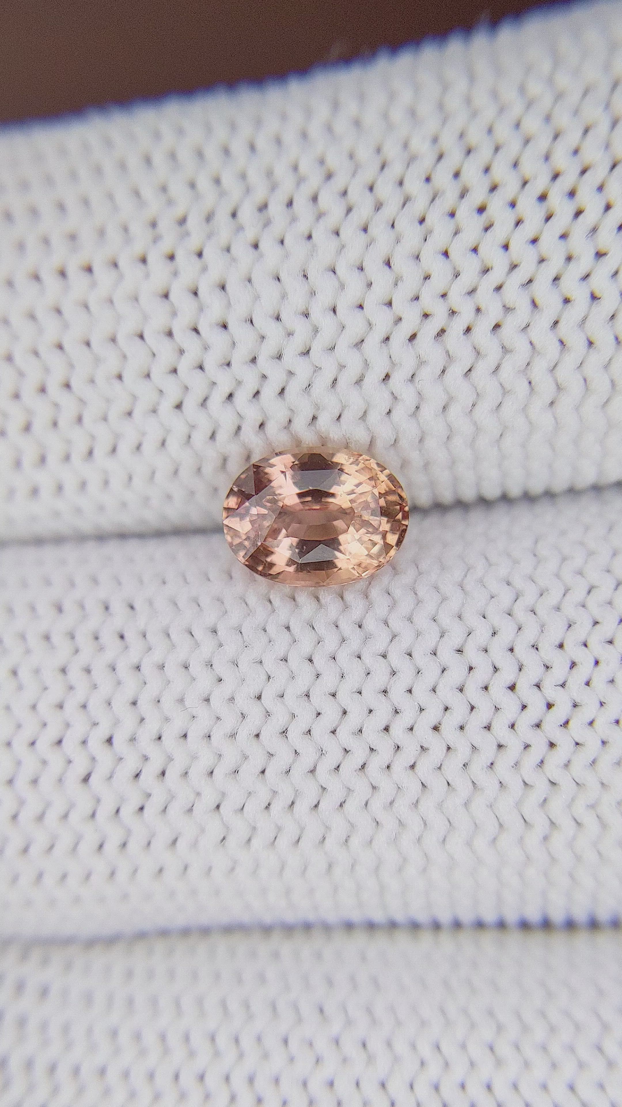 1.32 Ct. Padparadscha Sapphire from Madagascar Size Video