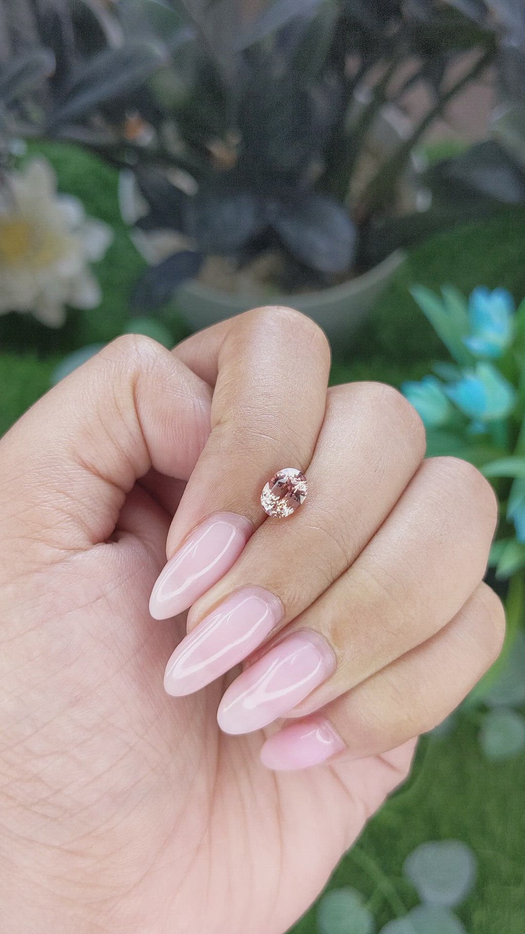 1.32 Ct. Padparadscha Sapphire from Madagascar Size Video