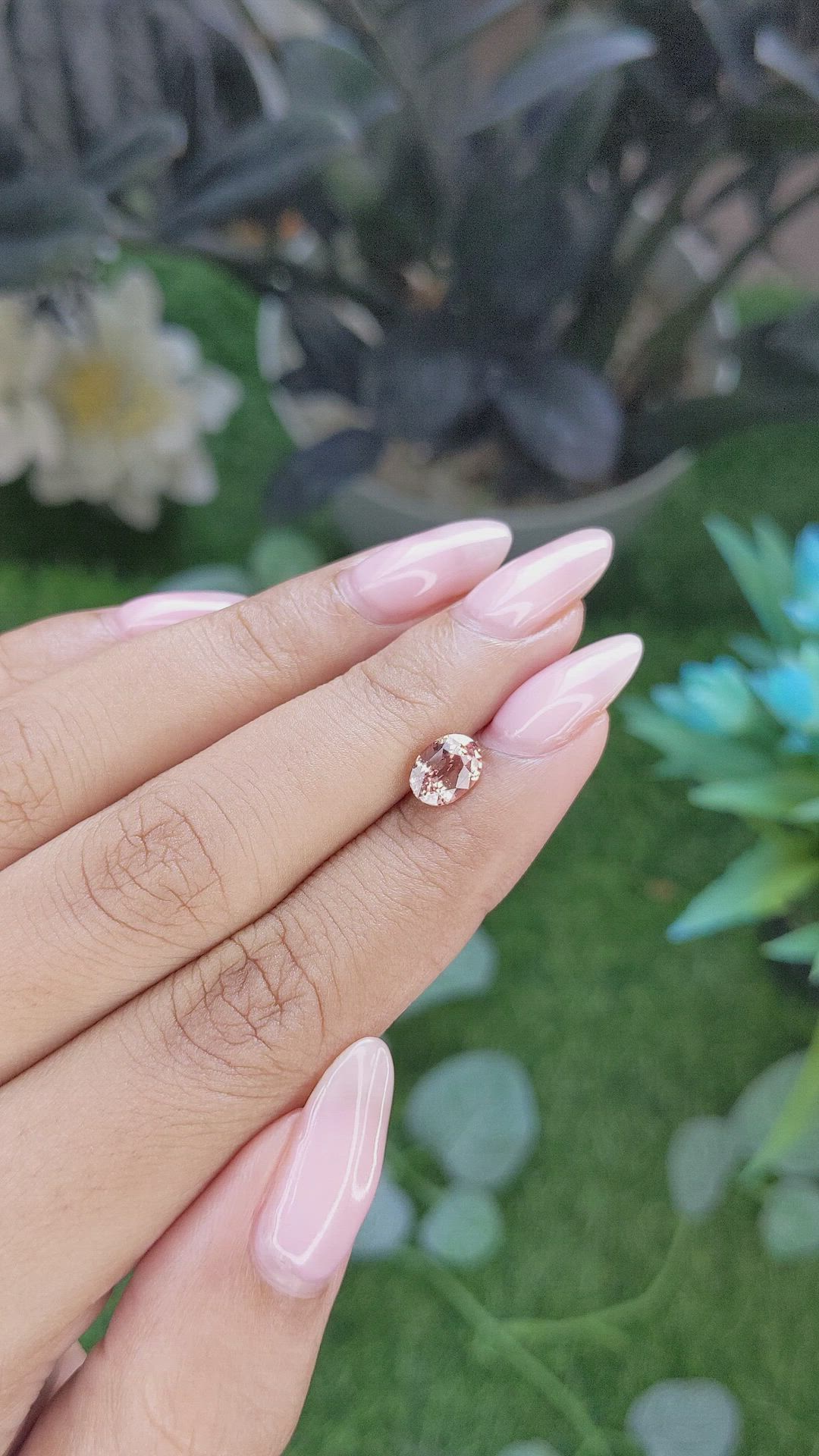 1.32 Ct. Padparadscha Sapphire from Madagascar Size Video