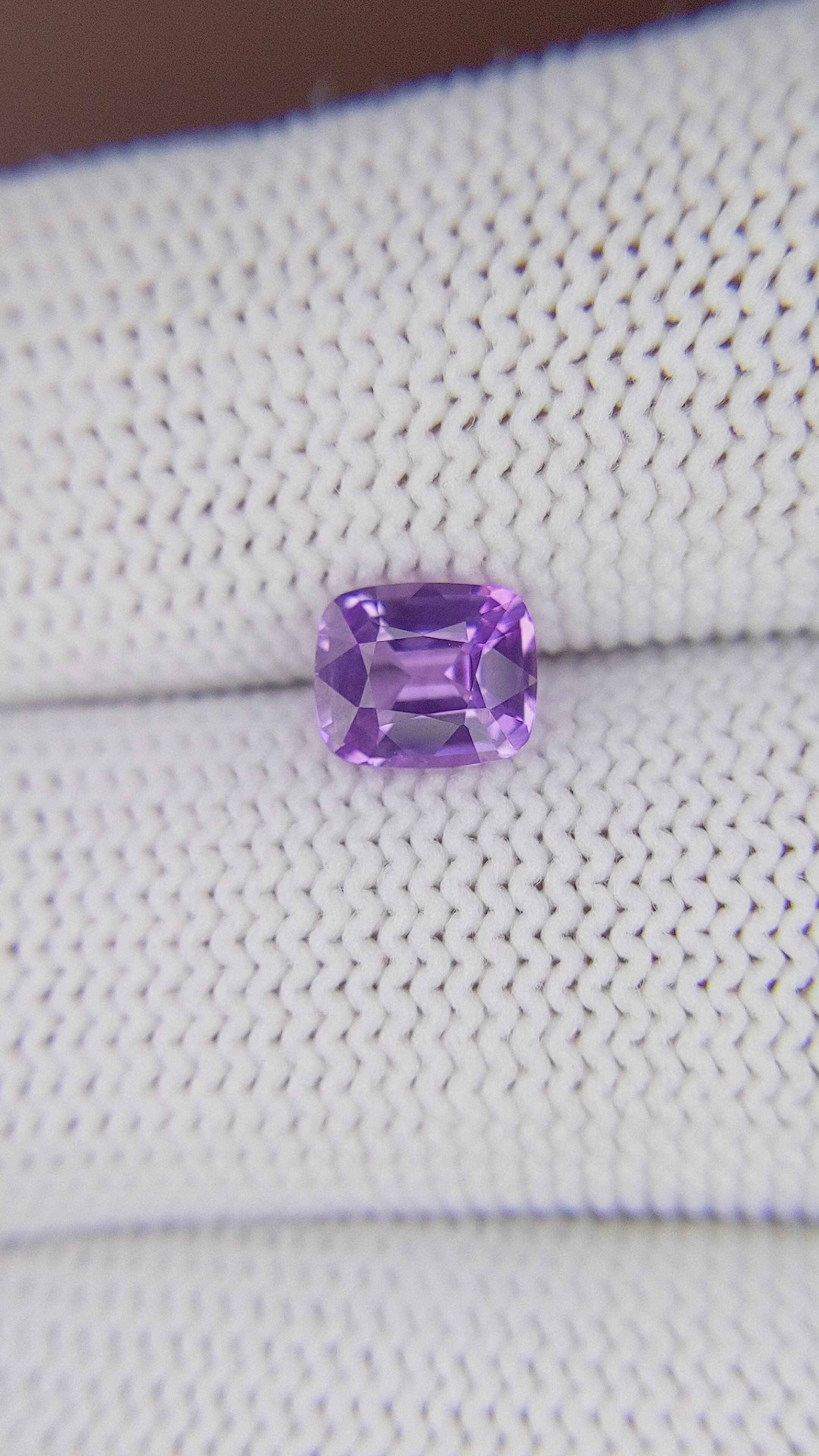 1.21 Ct. Purple Sapphire from Madagascar Size Video