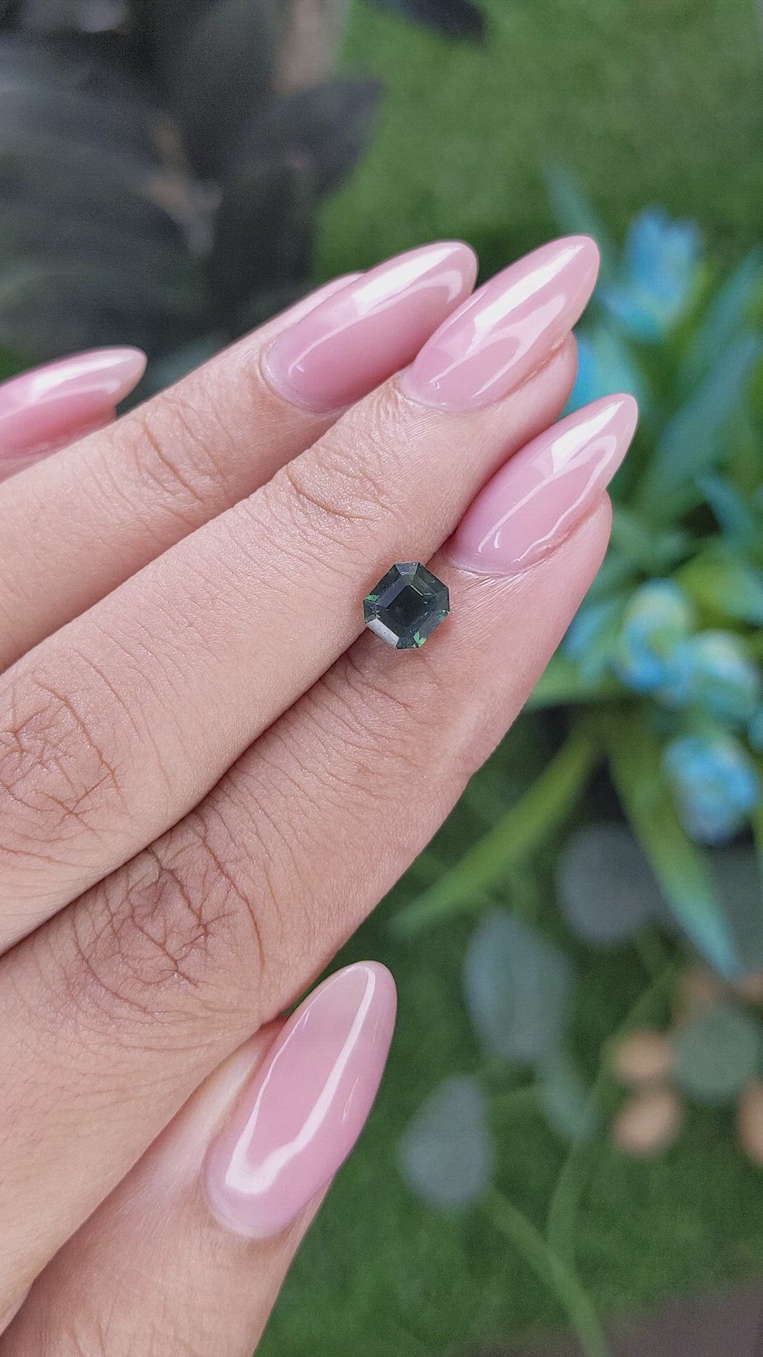 1.16 Ct. Bluish Green Sapphire from Australia Size Video
