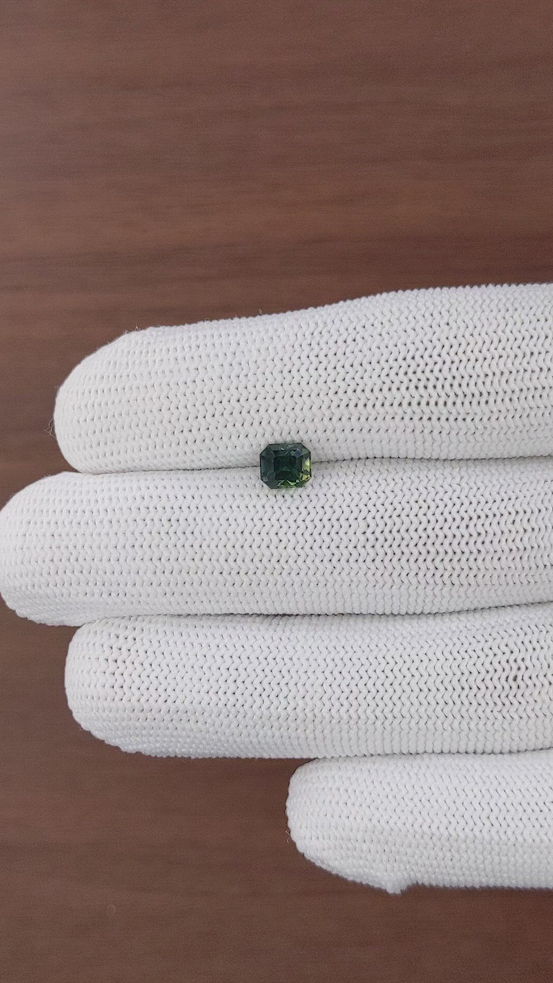 1.20 Ct. Yellowish Green Sapphire from Australia Size Video