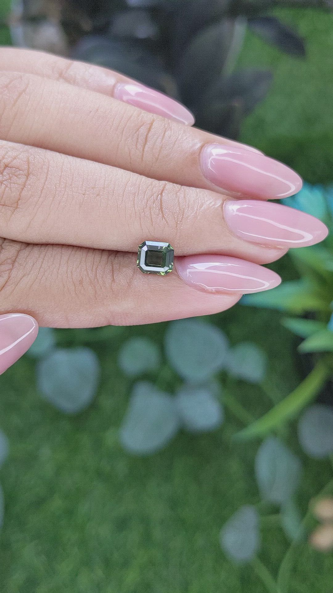 1.08 Ct. Yellowish Green Sapphire from Australia Size Video
