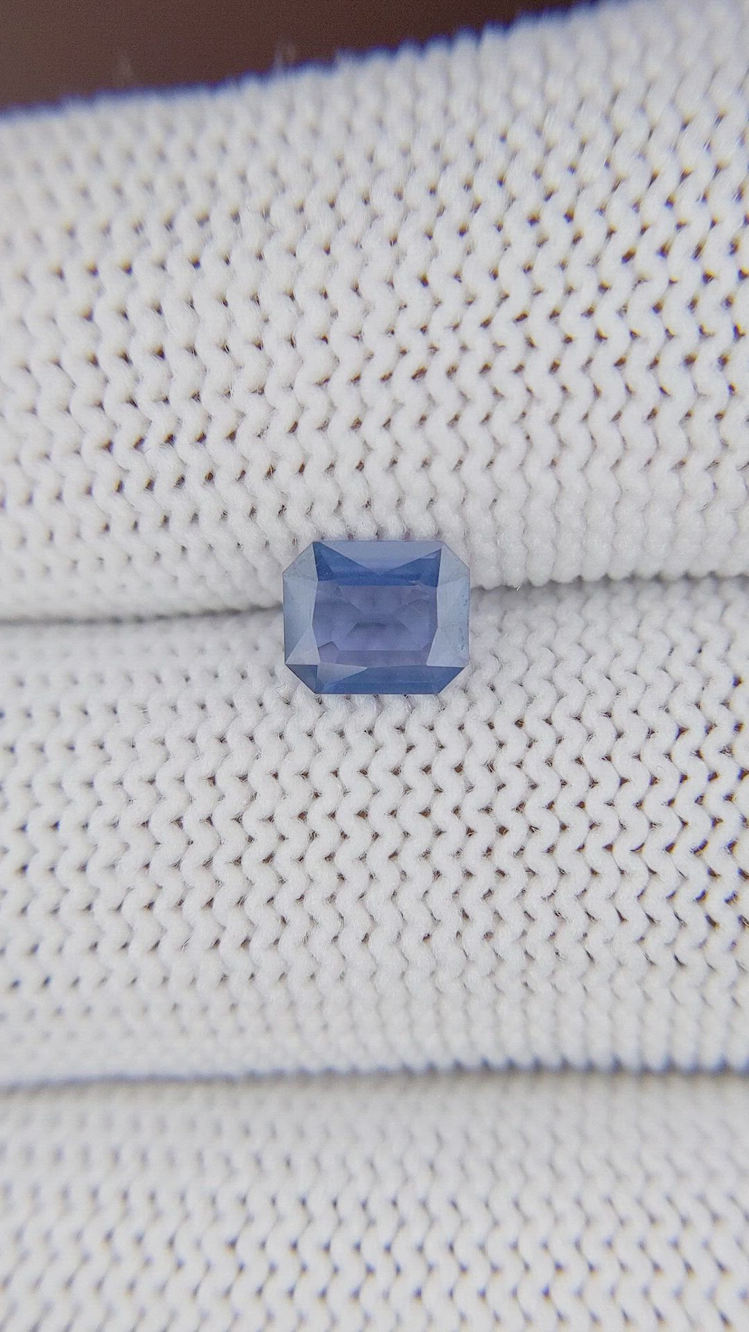 0.71 Ct. Purplish Blue Sapphire from Tanzania Size Video