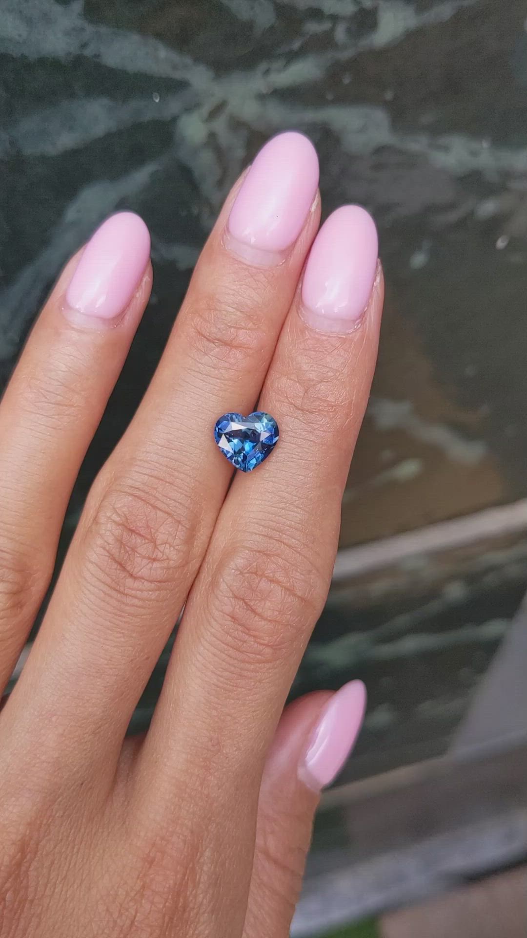 2.40 Ct. Greenish Blue Sapphire from Madagascar Size Video