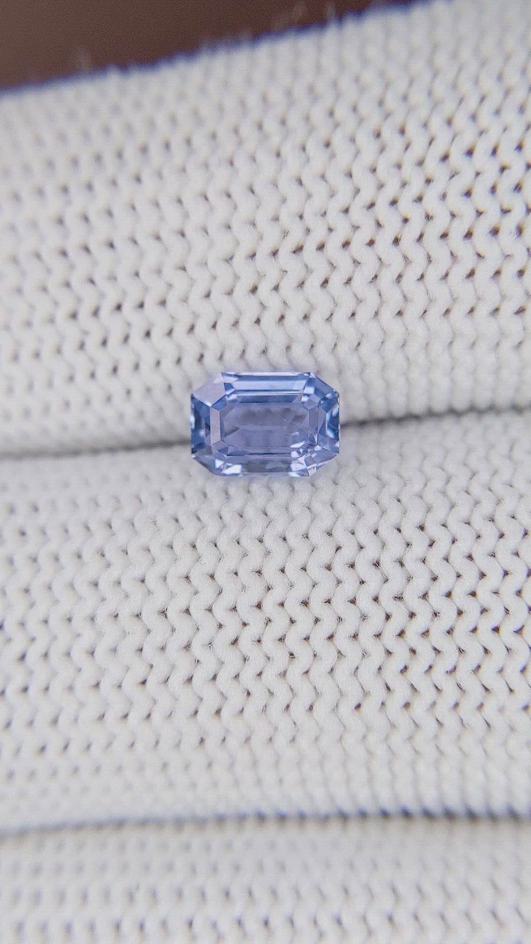 1.11 Ct. Purplish Blue Sapphire from Tanzania Size Video