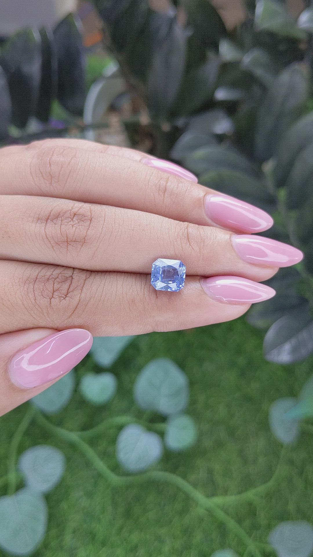 2.60 Ct. Blue Sapphire from Tanzania Size Video