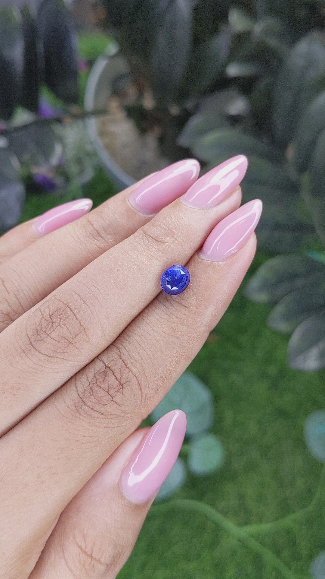 1.51 Ct. Blue Sapphire from Tanzania Size Video