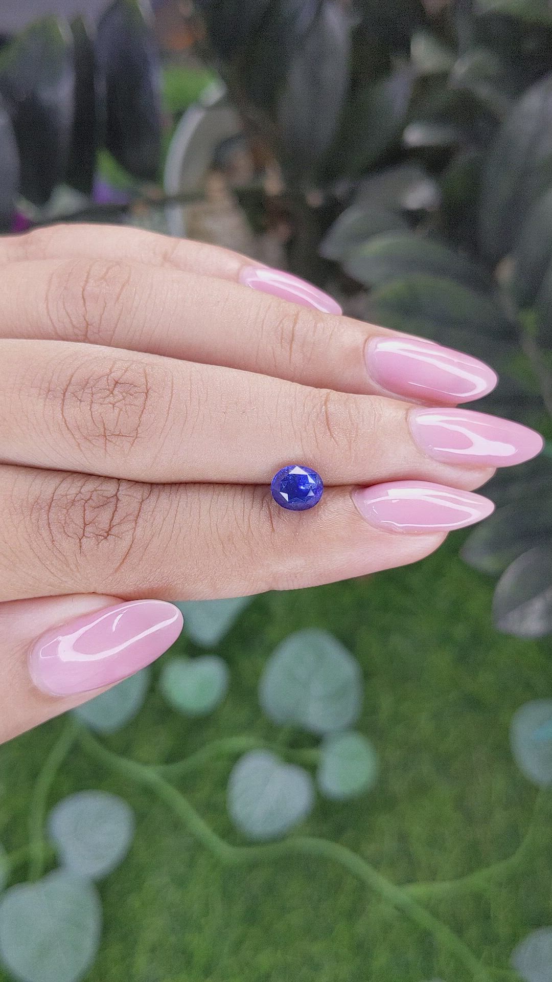 1.51 Ct. Blue Sapphire from Tanzania Size Video