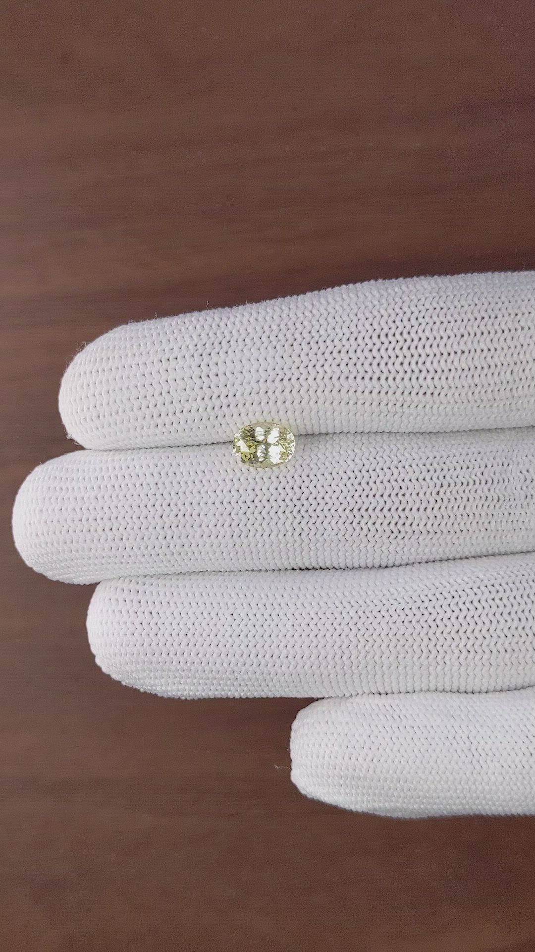 1.56 Ct. Yellow Sapphire from Tanzania Size Video