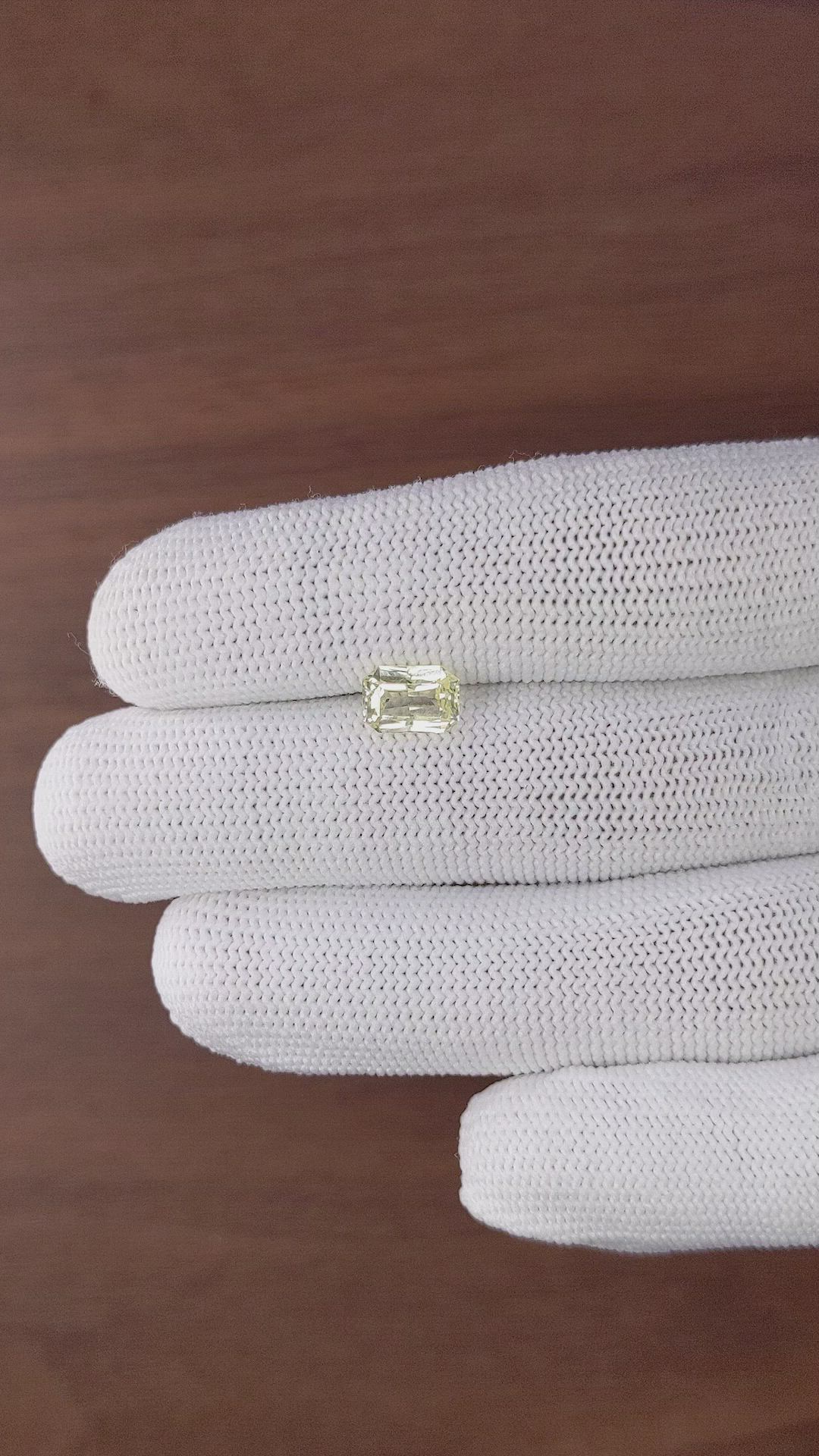1.83 Ct. Yellow Sapphire from Tanzania Size Video