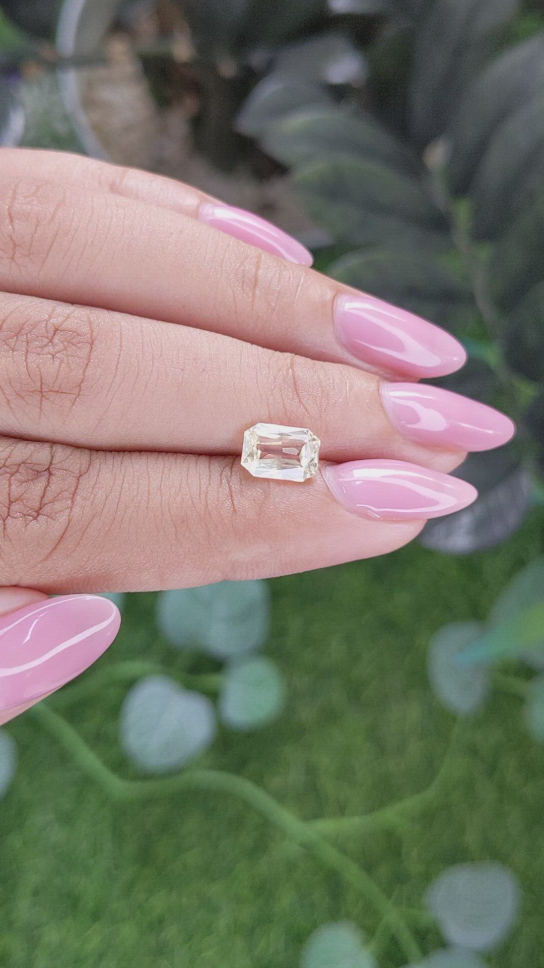 1.83 Ct. Yellow Sapphire from Tanzania Size Video