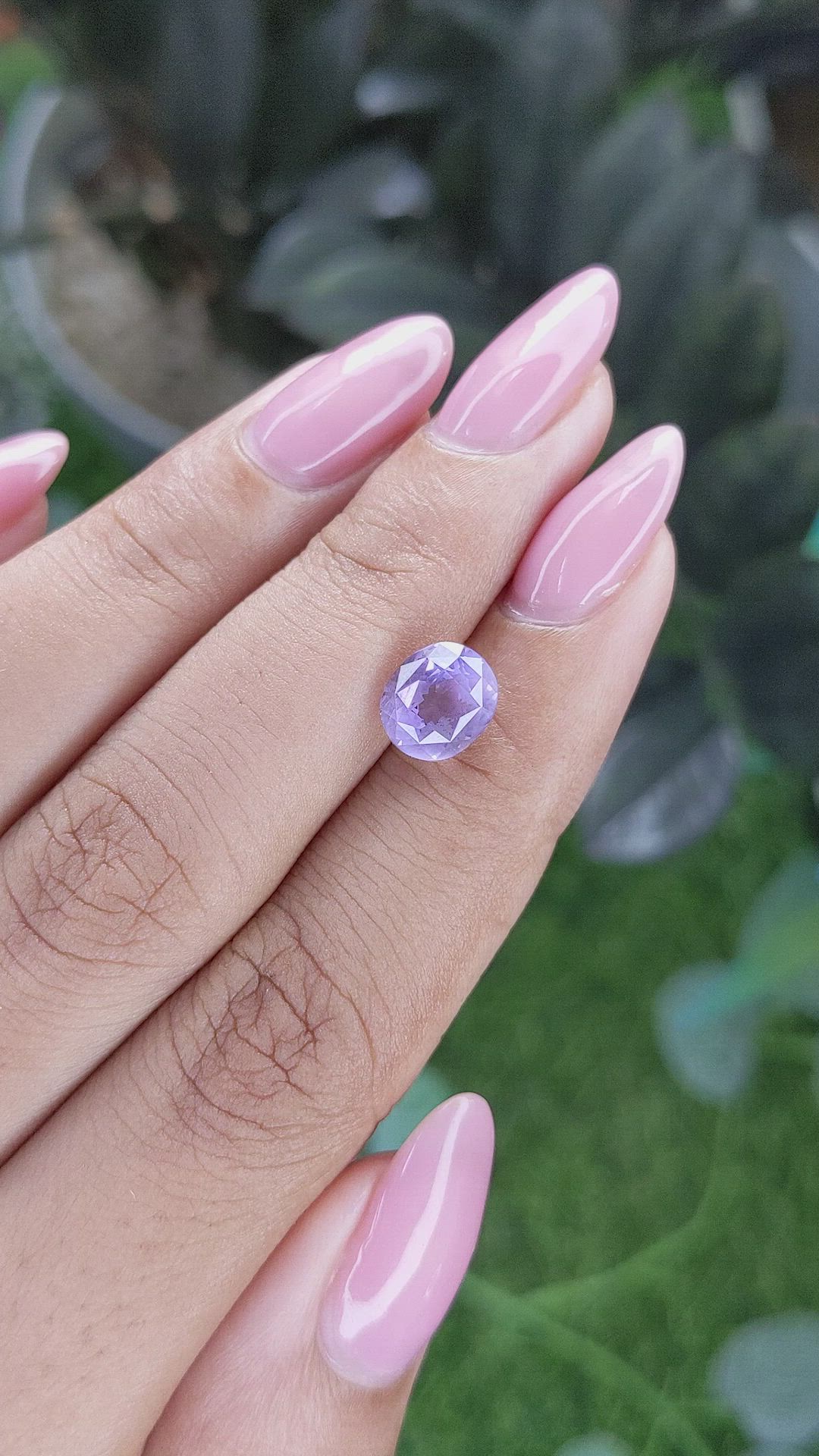 2.52 Ct. Violet Sapphire from Tanzania Size Video