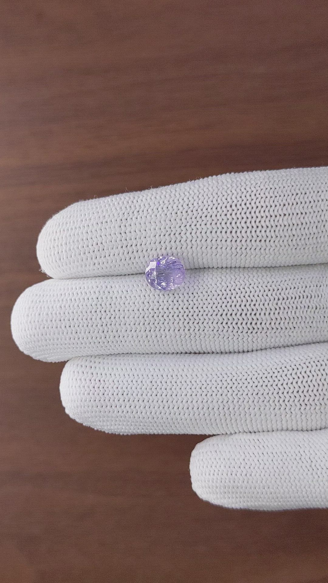 2.52 Ct. Violet Sapphire from Tanzania Size Video