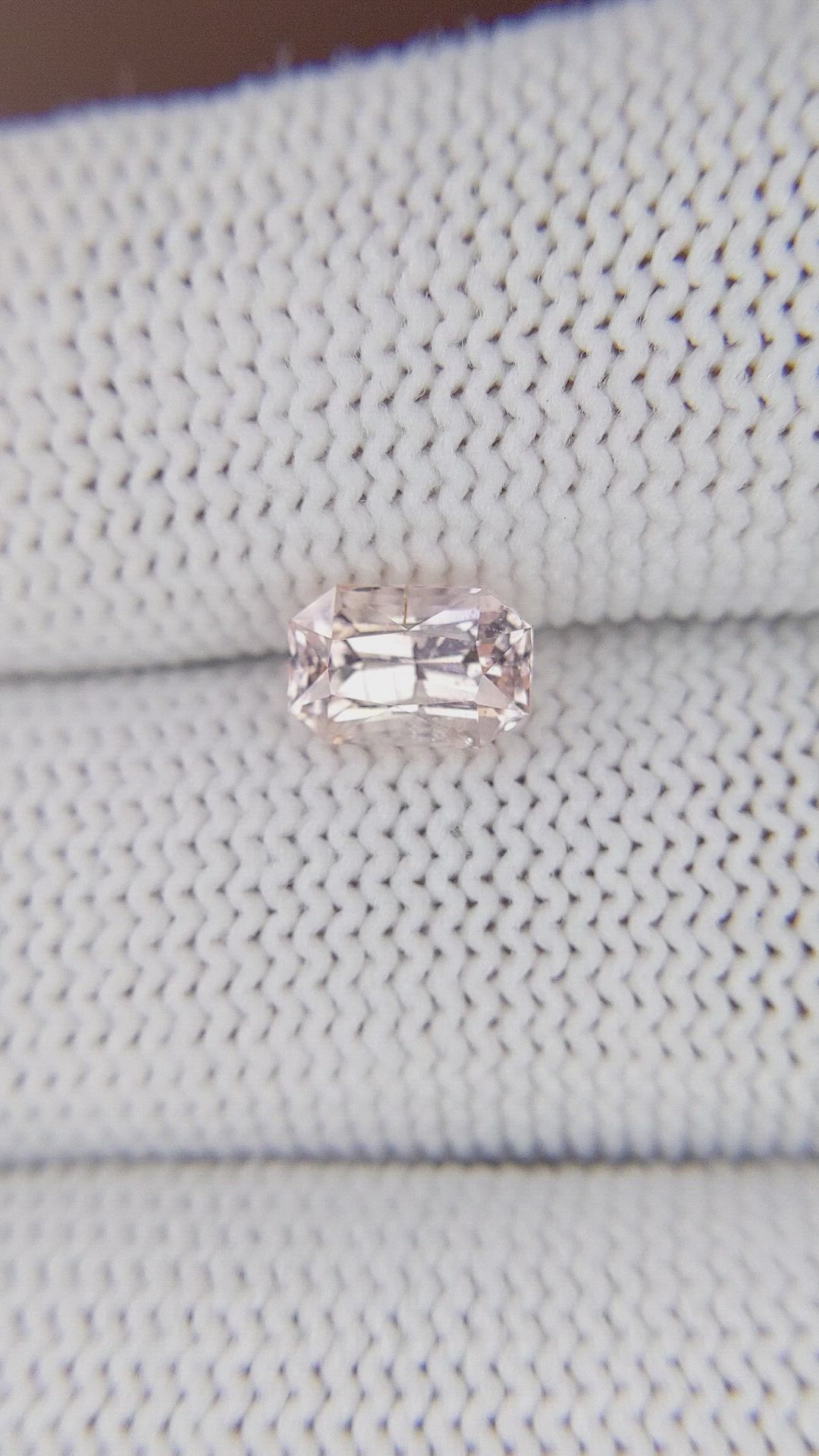 1.58 Ct. Peach Sapphire from Tanzania Size Video