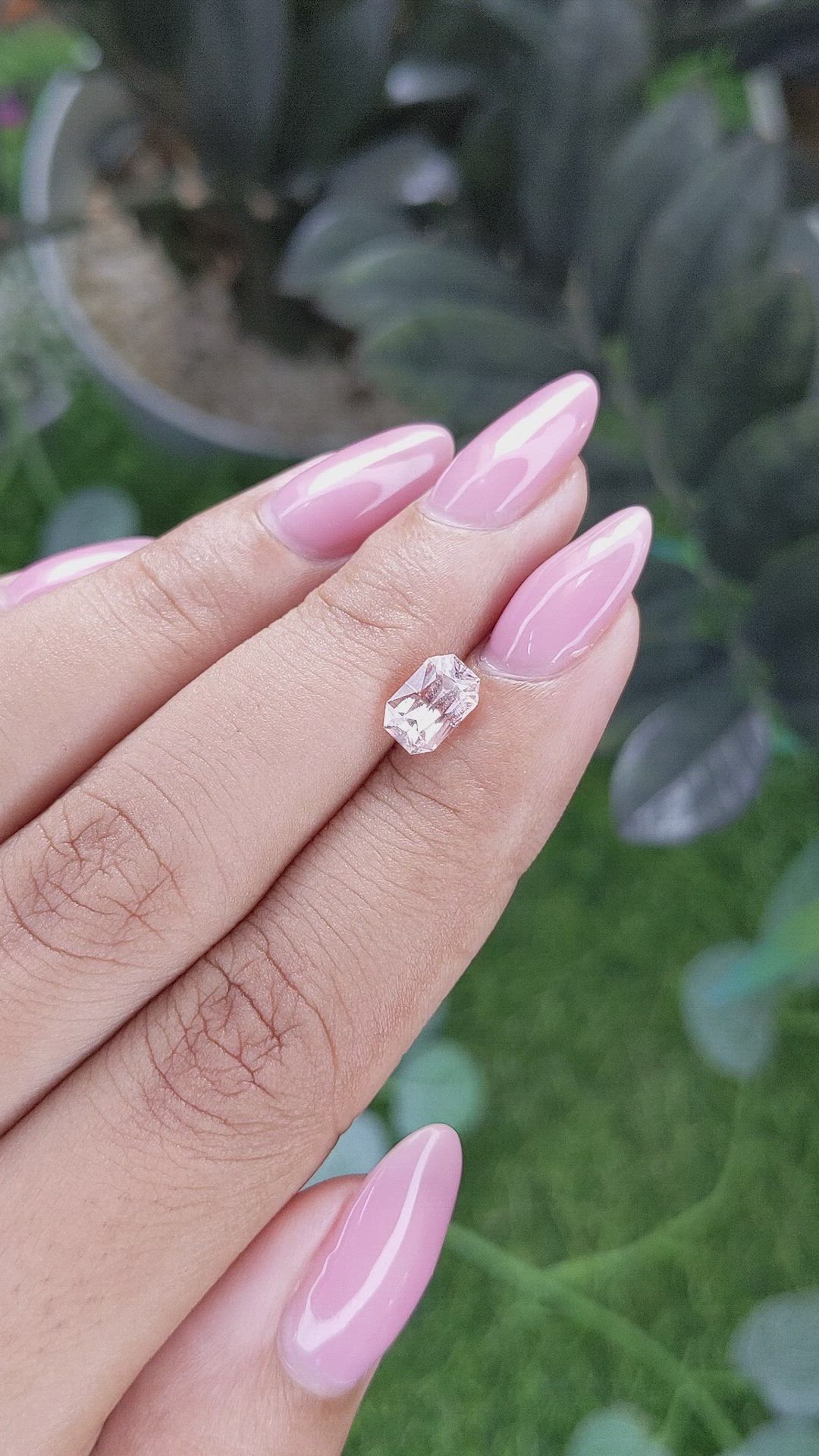 1.58 Ct. Peach Sapphire from Tanzania Size Video