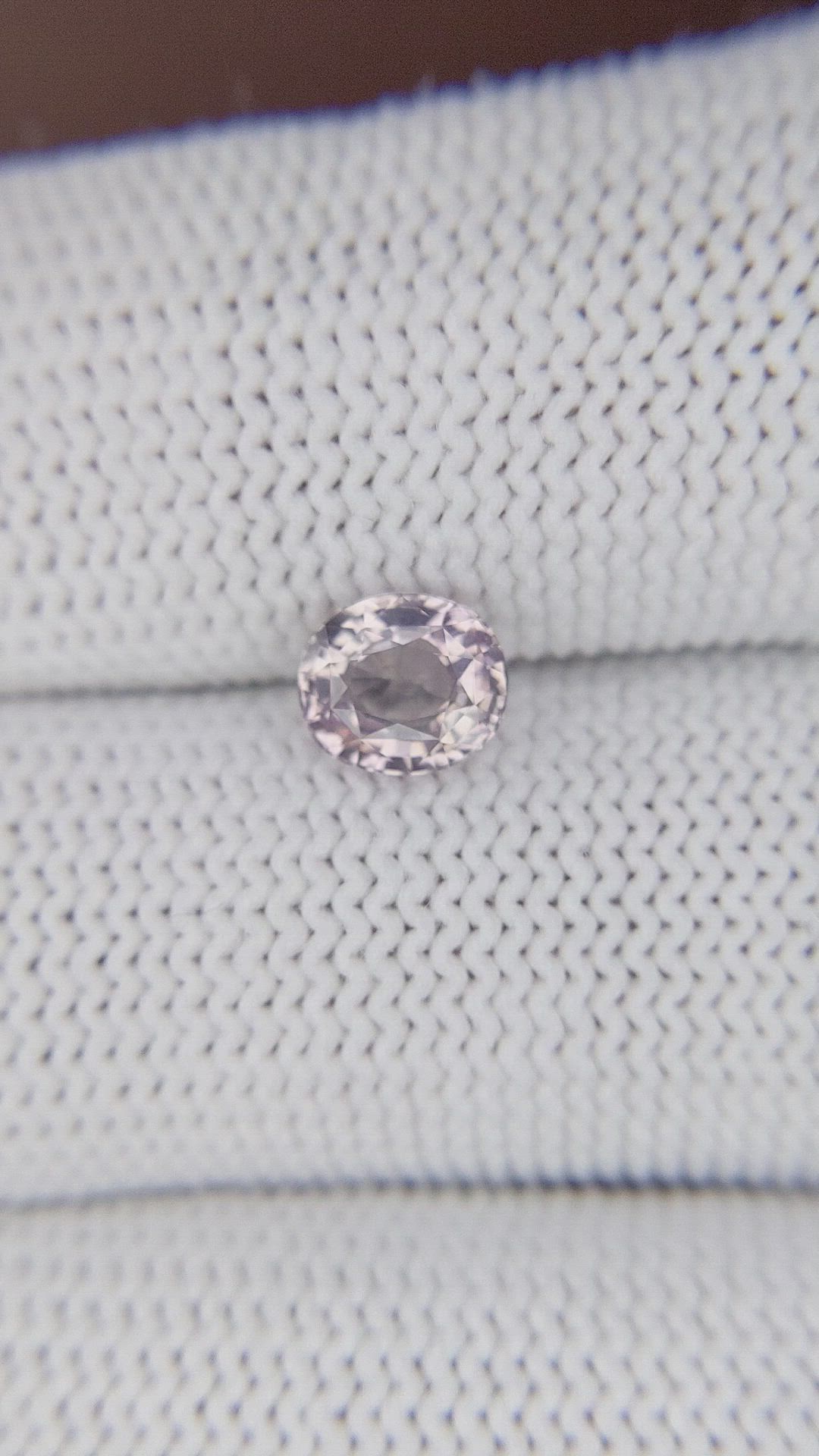 1.10 Ct. Peach Sapphire from Tanzania Size Video