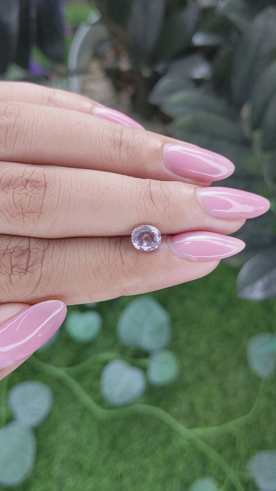 1.10 Ct. Peach Sapphire from Tanzania Size Video