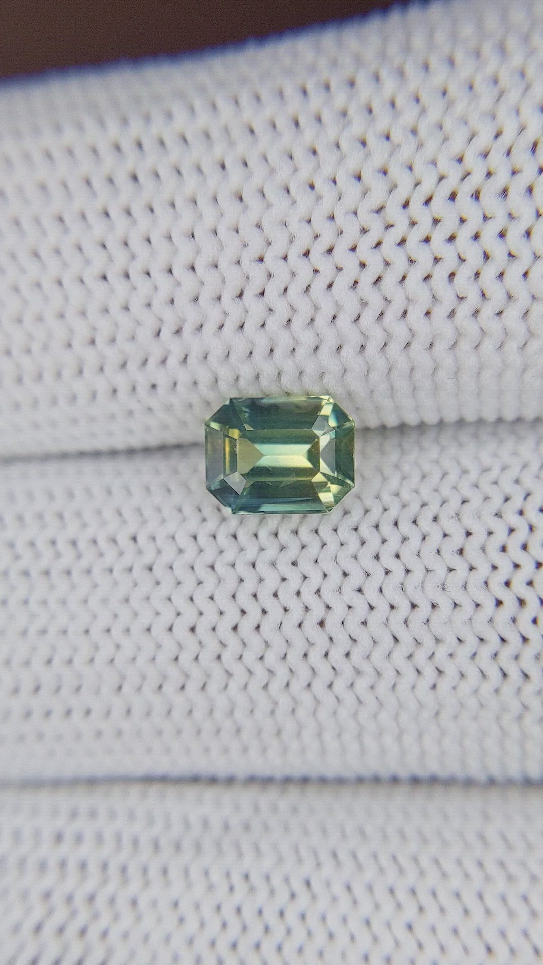 1.55 Ct. Bluish Green Sapphire from Ceylon (Sri Lanka) Size Video