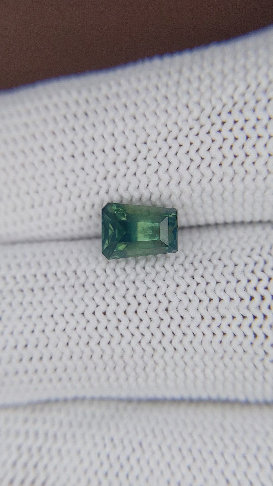 2.01 Ct. Bluish Green Sapphire from Ceylon (Sri Lanka) Size Video