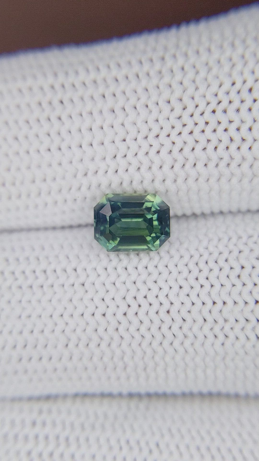 2.04 Ct. Bluish Green Sapphire from Ceylon (Sri Lanka) Size Video