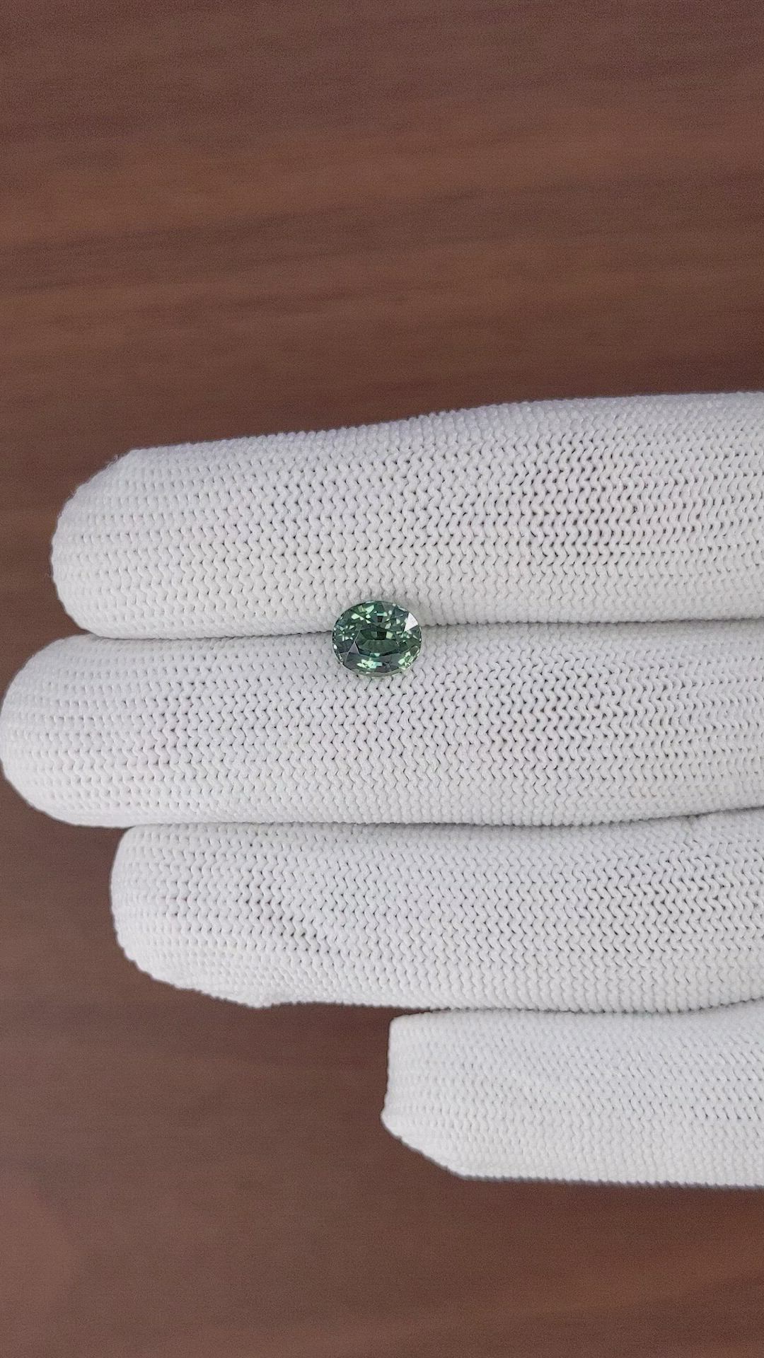 2.02 Ct. Green Sapphire from Ceylon (Sri Lanka) Size Video