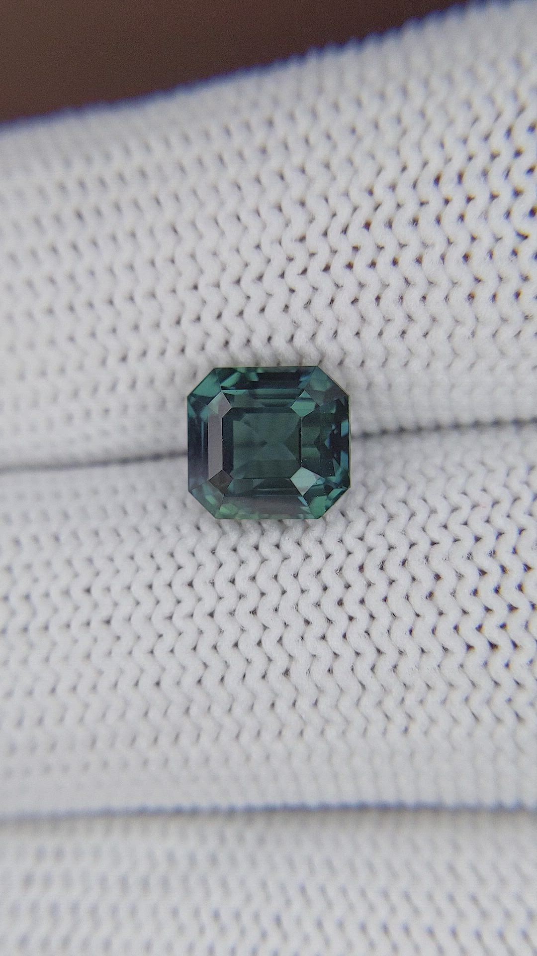3.03 Ct. Bluish Green Sapphire from Ceylon (Sri Lanka) Size Video