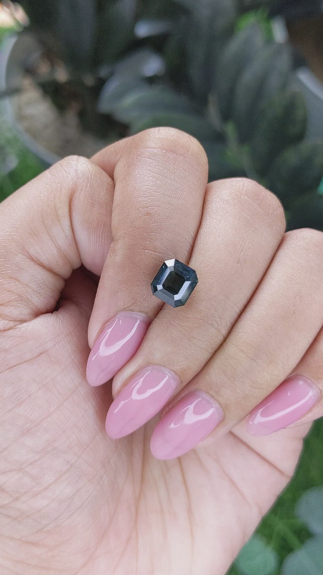 3.03 Ct. Bluish Green Sapphire from Ceylon (Sri Lanka) Size Video