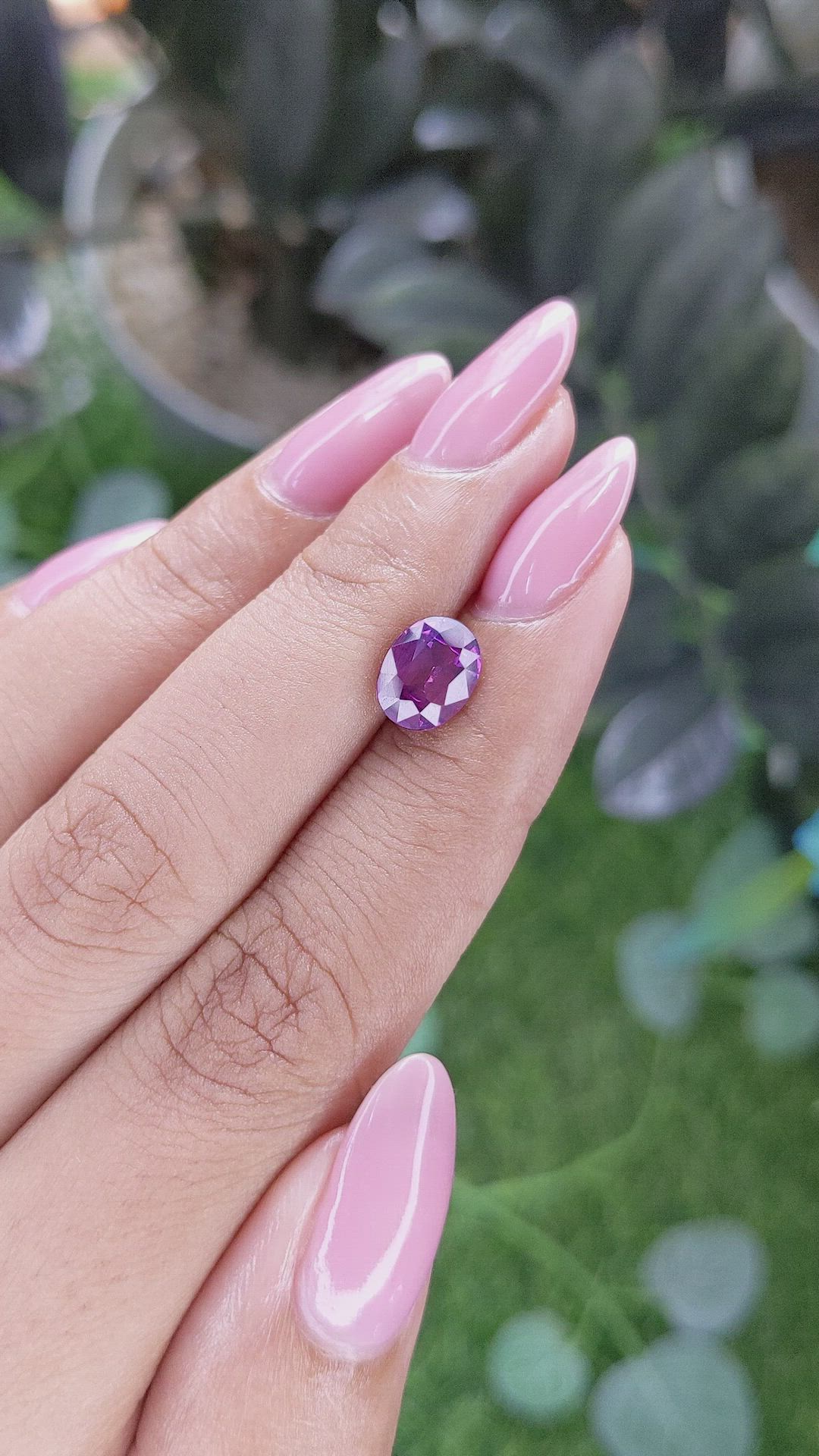2.02 Ct. Purplish Pink Sapphire from Ceylon (Sri Lanka) Size Video