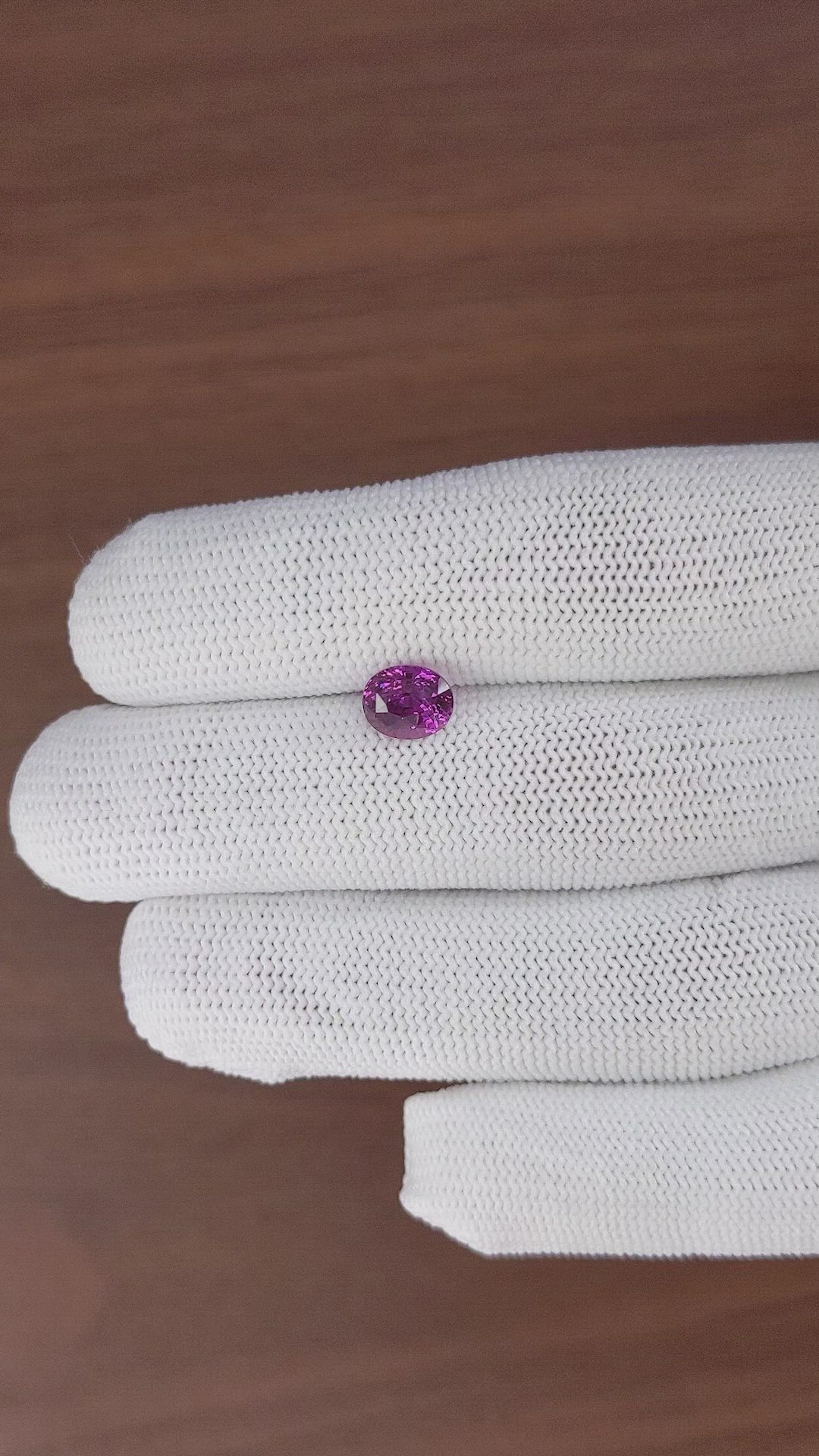 2.02 Ct. Purplish Pink Sapphire from Ceylon (Sri Lanka) Size Video