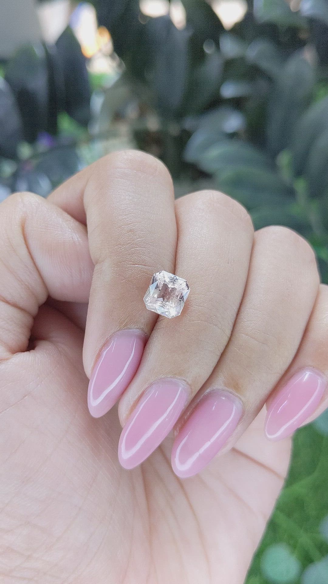 2.51 Ct. Peach Sapphire from Ceylon (Sri Lanka) Size Video
